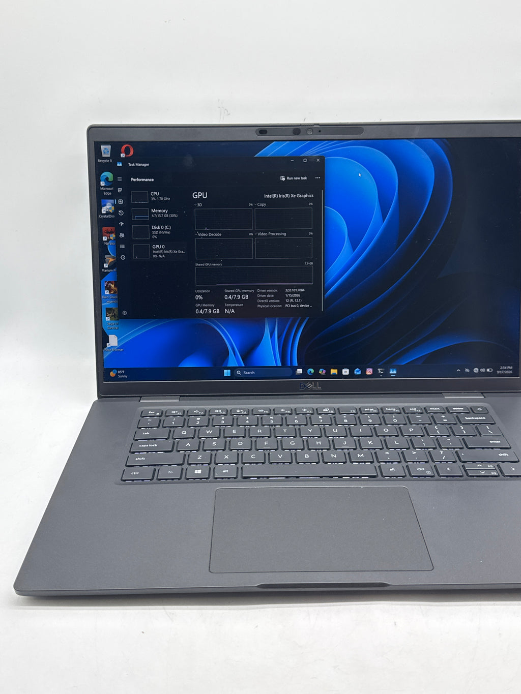 Dell Latitude 7520 15.6in Core i7-1185G7 16GB RAM 512GB SSD - Used