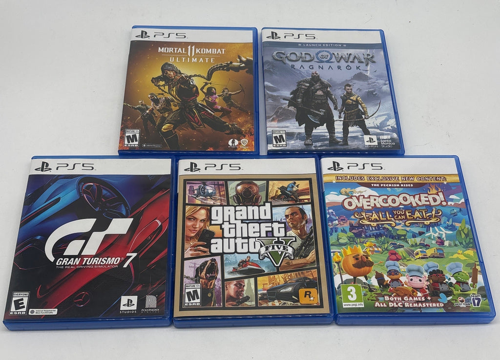 Lot of 5 Palystation 5 Games - Used with Box