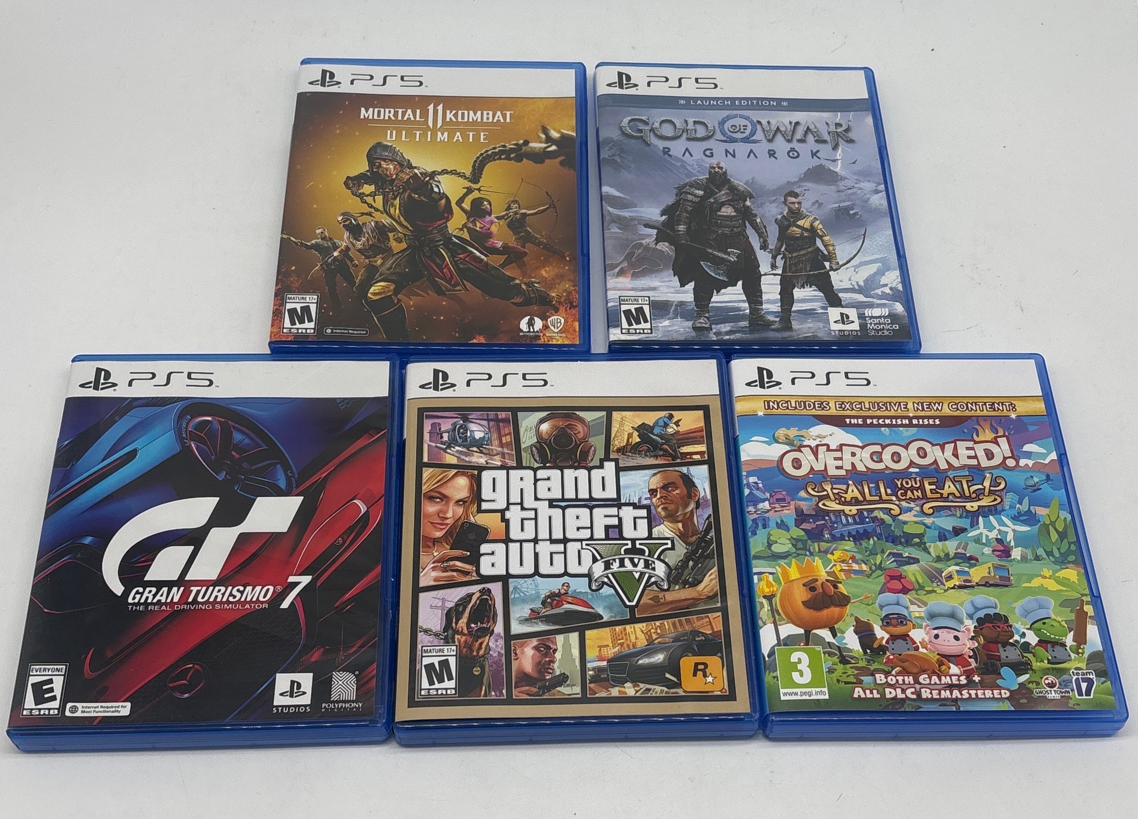 Lot of 5 Palystation 5 Games - Used with Box