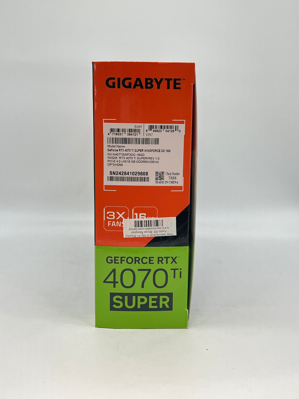 Gigabyte GeForce RTX 4070 Ti Super 16GB GDDR6X Graphics Card - Used with Box