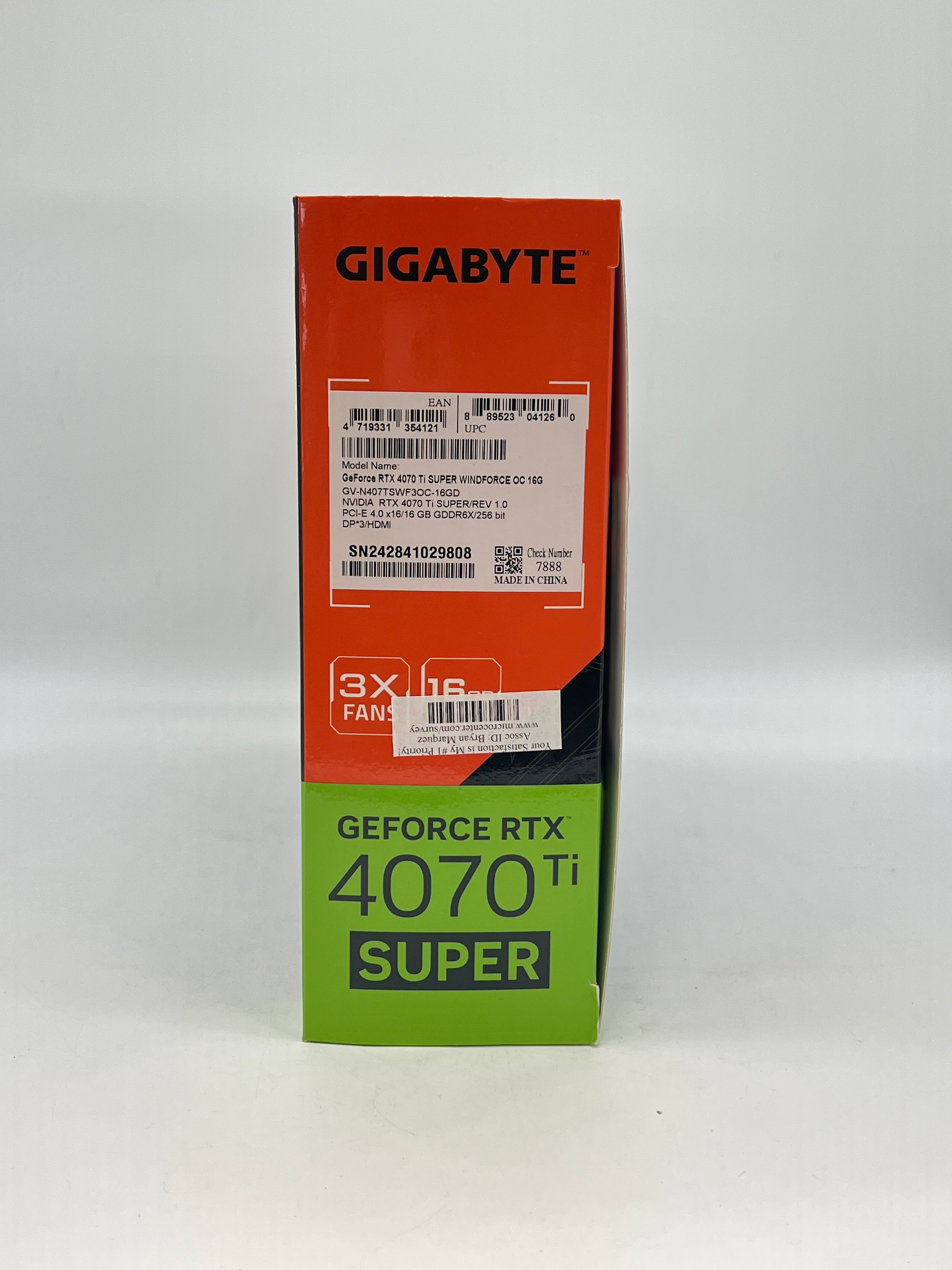 Gigabyte GeForce RTX 4070 Ti Super 16GB GDDR6X Graphics Card - Used with Box