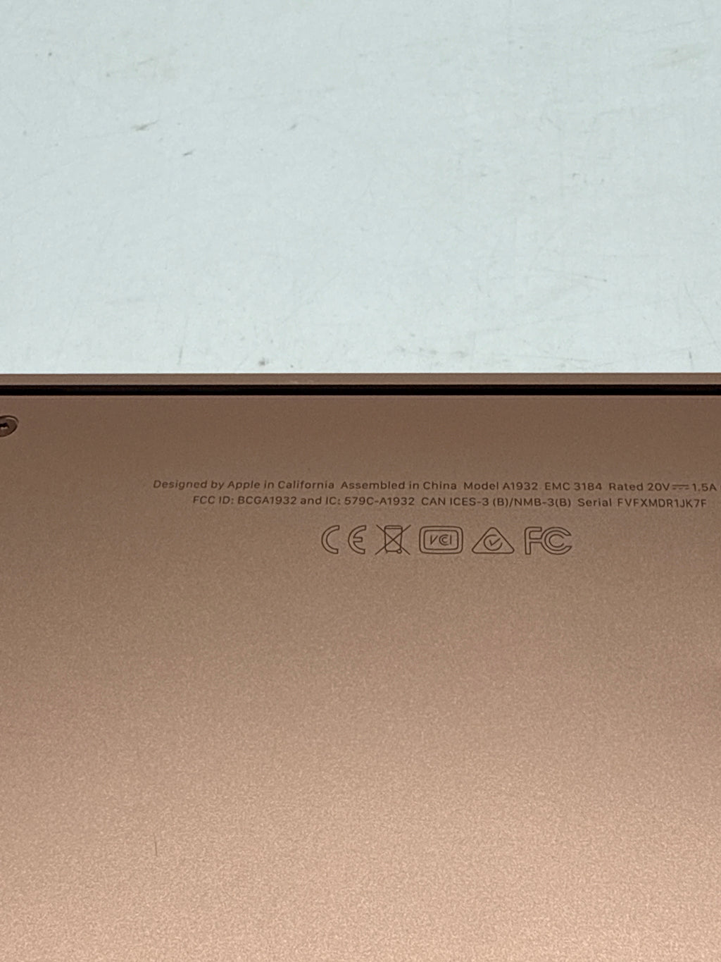 Apple MacBook Air 13" A1932 i5 8GB RAM 128GB SSD - Used