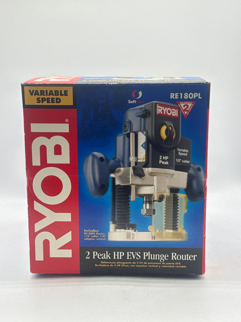 Ryobi RE180PL 2 Peak HP Plunge Router New In Box