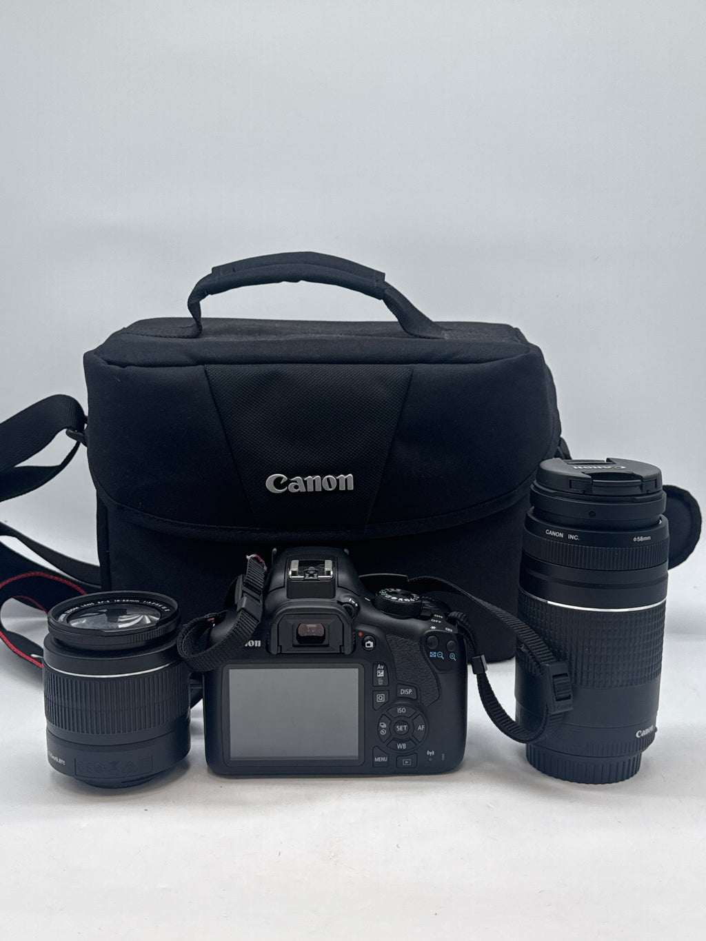 Canon EOS Rebel T6 DSLR Camera Bundle w/ EF-S 18-55mm & 75-300mm Lenses