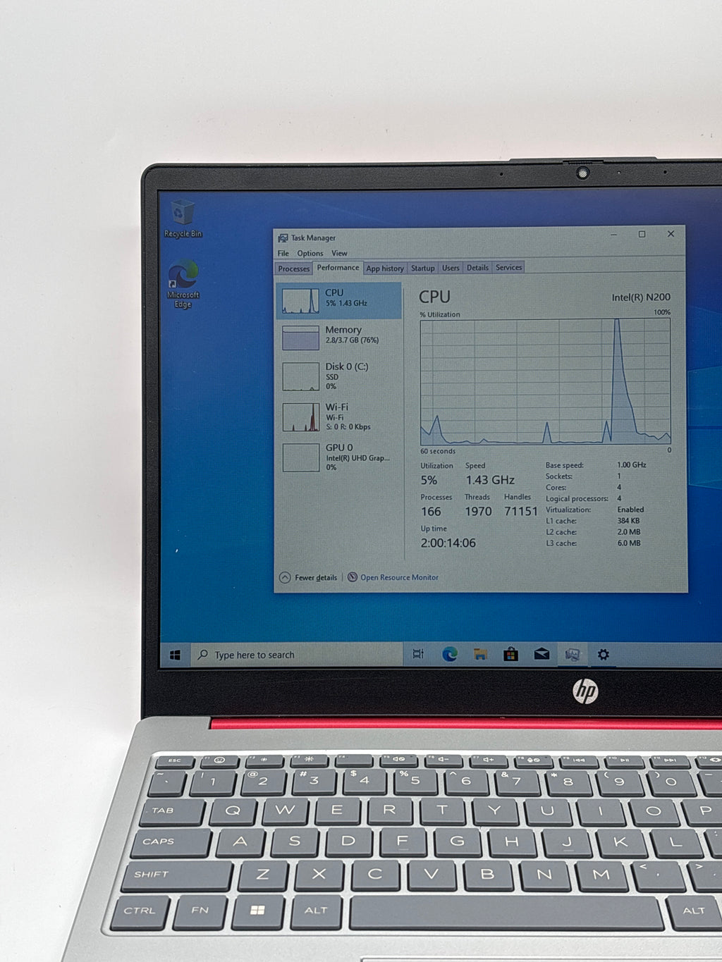 HP 15-fd0083wm N200 4GB RAM 128GB SSD