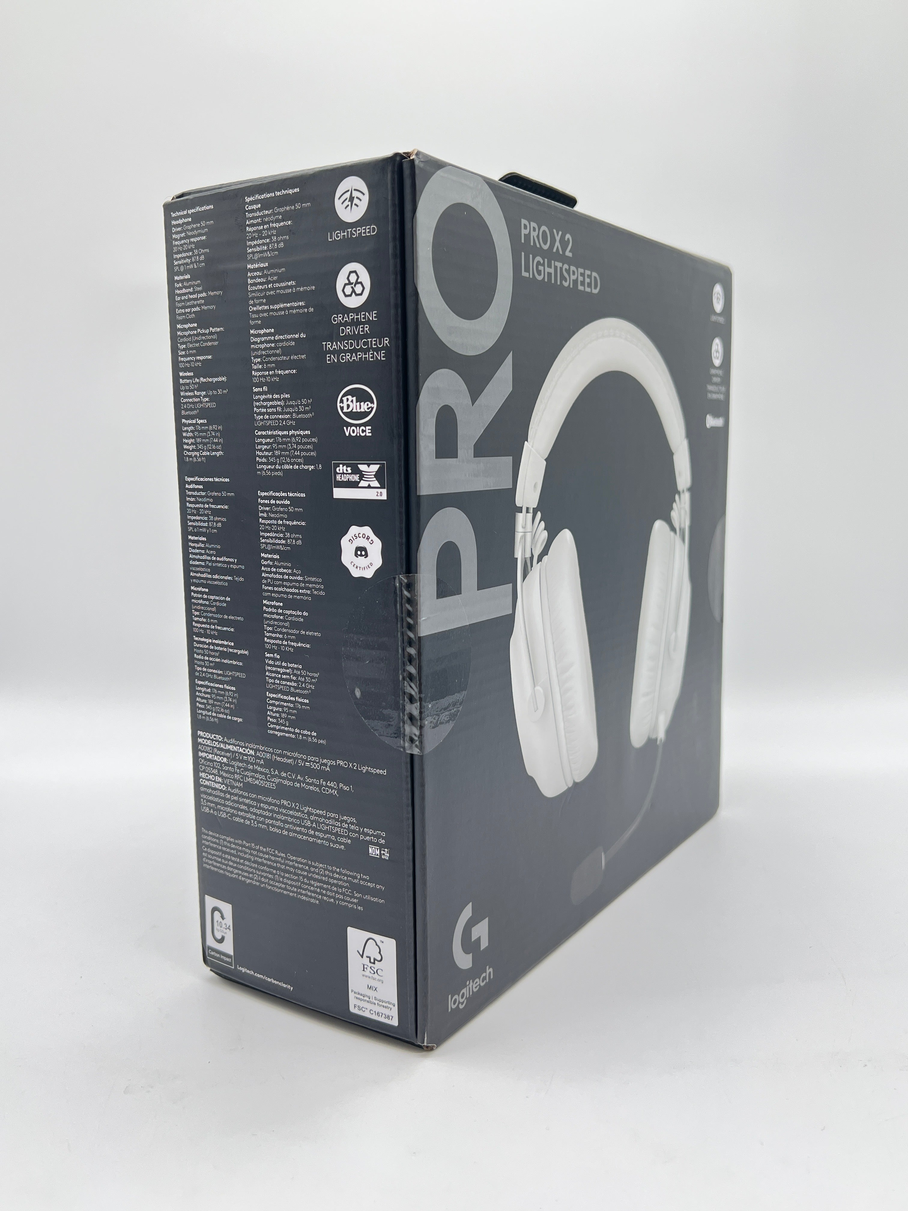 Logitech G PRO X 2 Wireless Headset Black Gaming Headphones New In Box