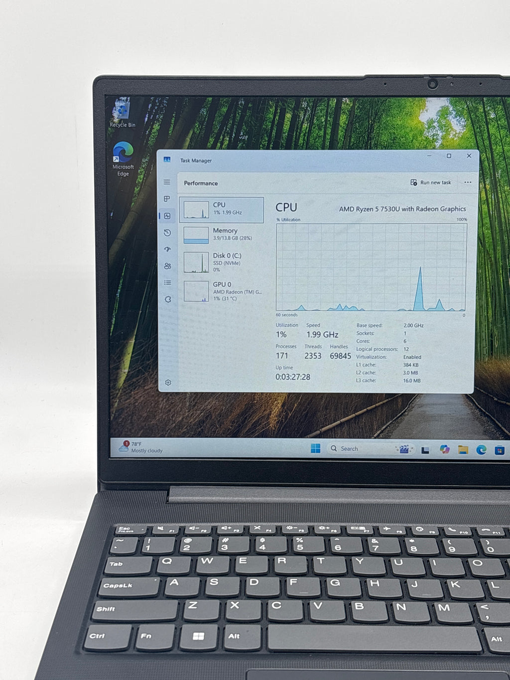 Lenovo V15 G4 ABP Ryzen 5 7530U 16GB RAM 1TB SSD