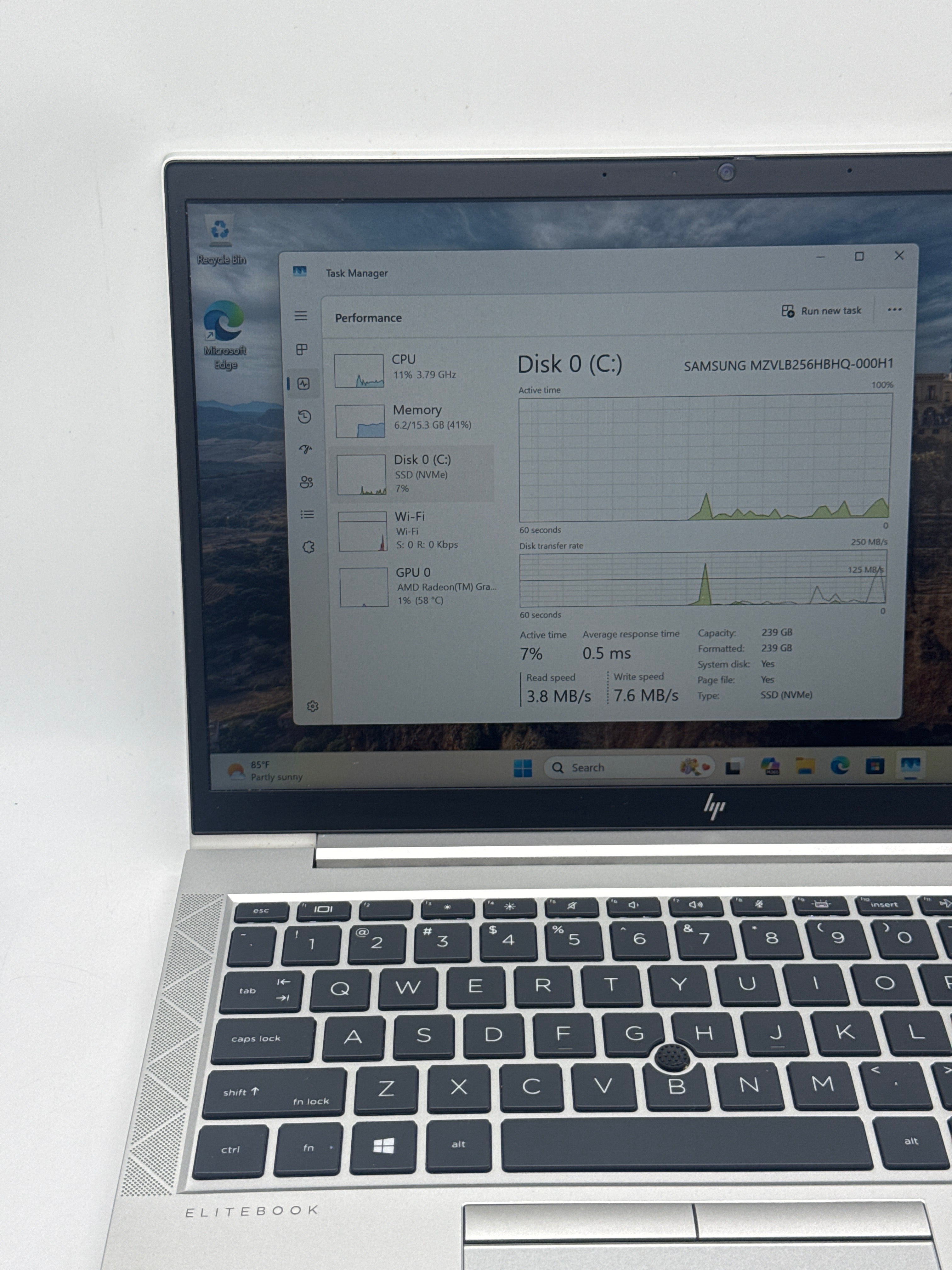 HP Elitebook 845 G7 Ryzen 5 Pro 4650U 16GB RAM 256GB SSD