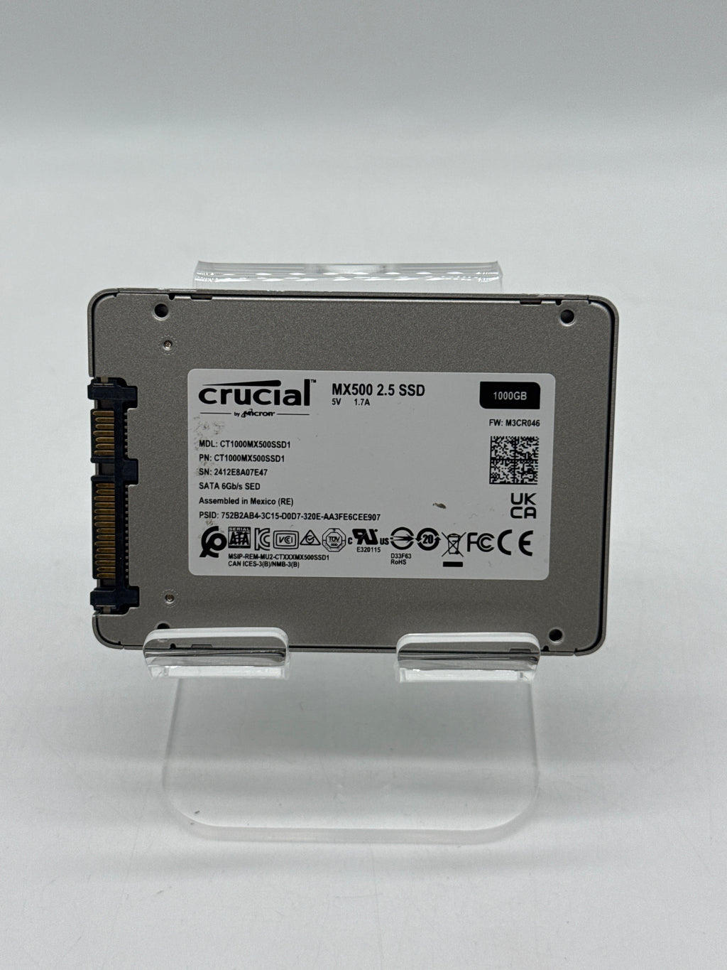 Crucial MX500 1TB 2.5" Internal SATA3 SSD CT1000MX500SSD1