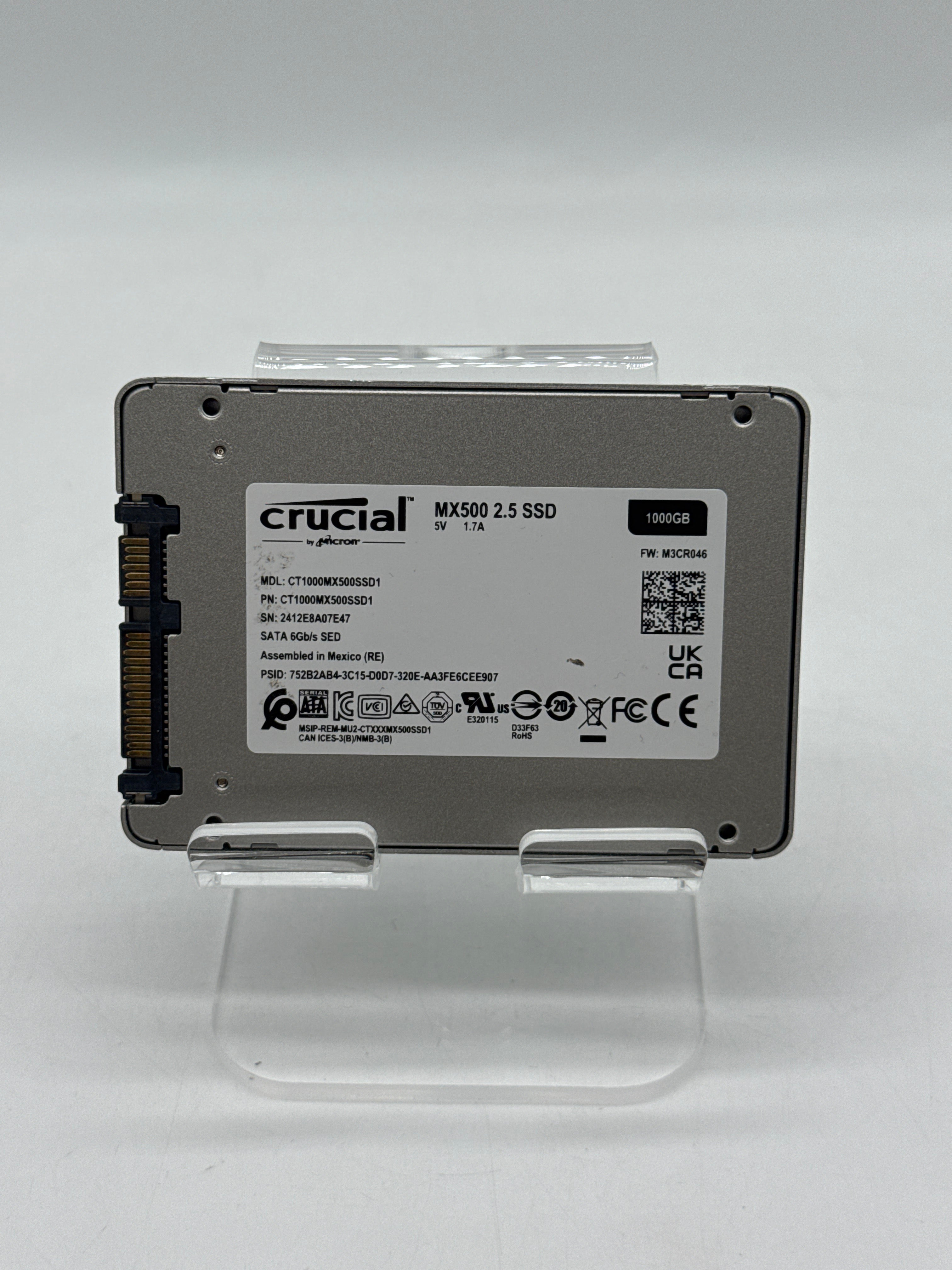 Crucial MX500 1TB 2.5" Internal SATA3 SSD CT1000MX500SSD1