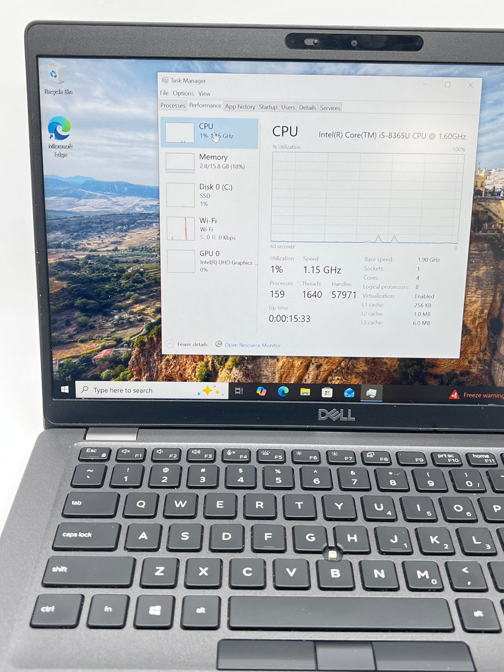 Dell Latitude 5400 14 inch Core i5 8th Gen 16GB RAM 256GB SSD Black Used