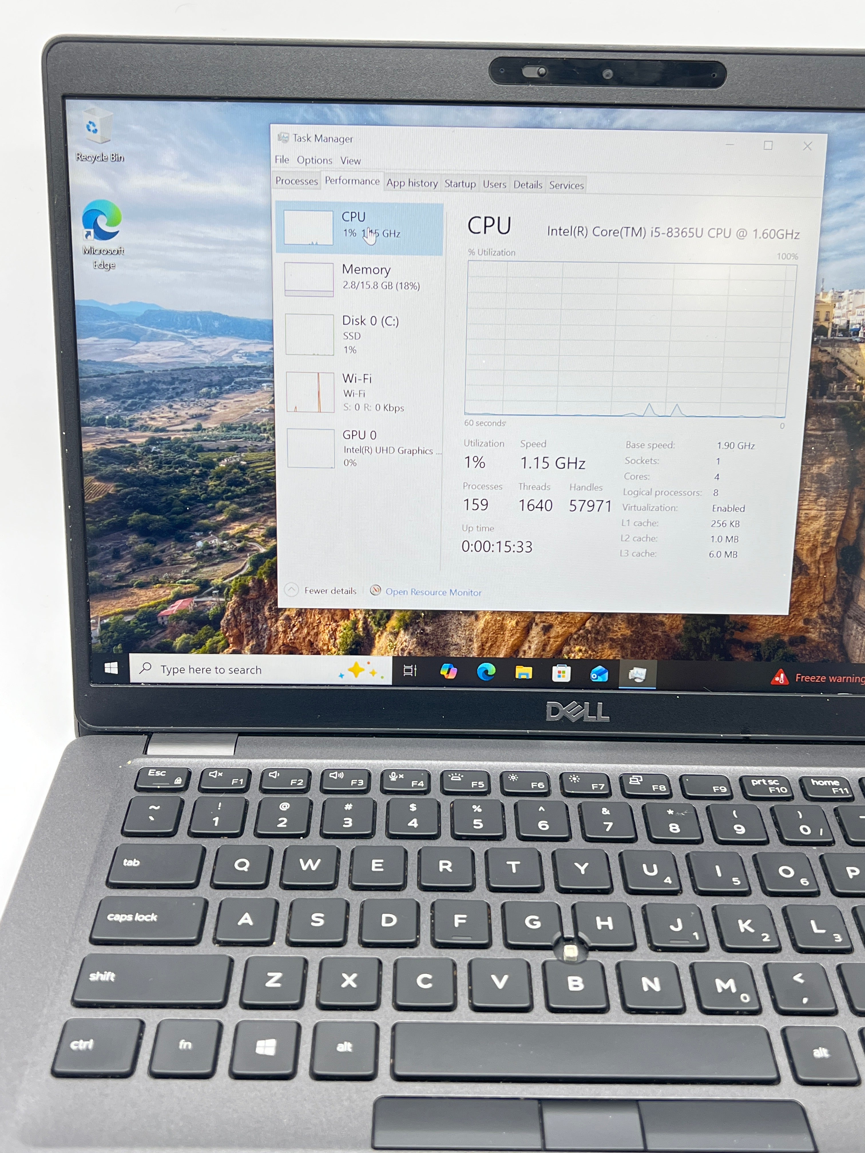 Dell Latitude 5400 14 inch Core i5 8th Gen 16GB RAM 256GB SSD Black Used