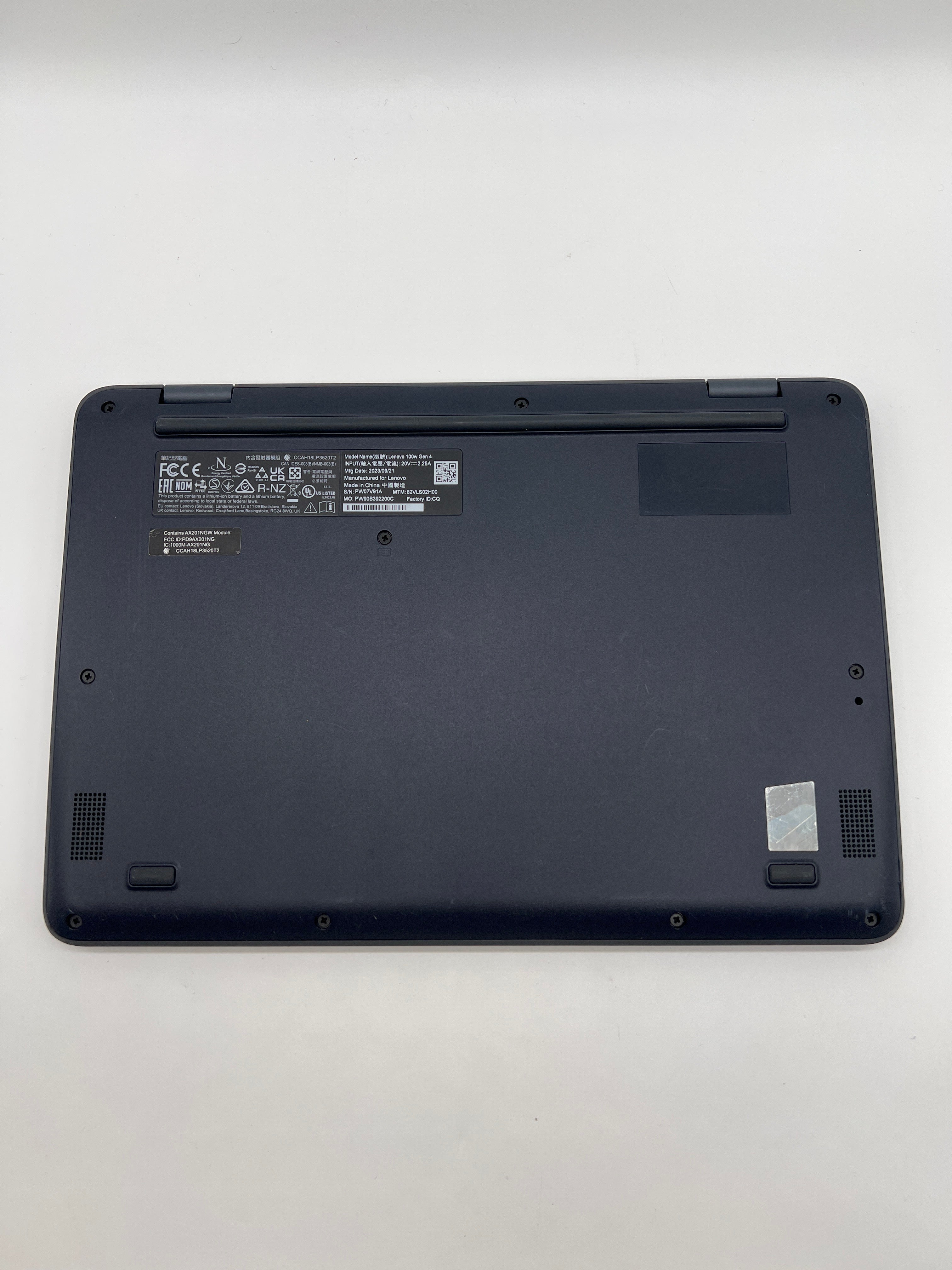 Lenovo 100W Gen 4 12-inch Intel N100 4GB RAM 128GB Blue Laptop