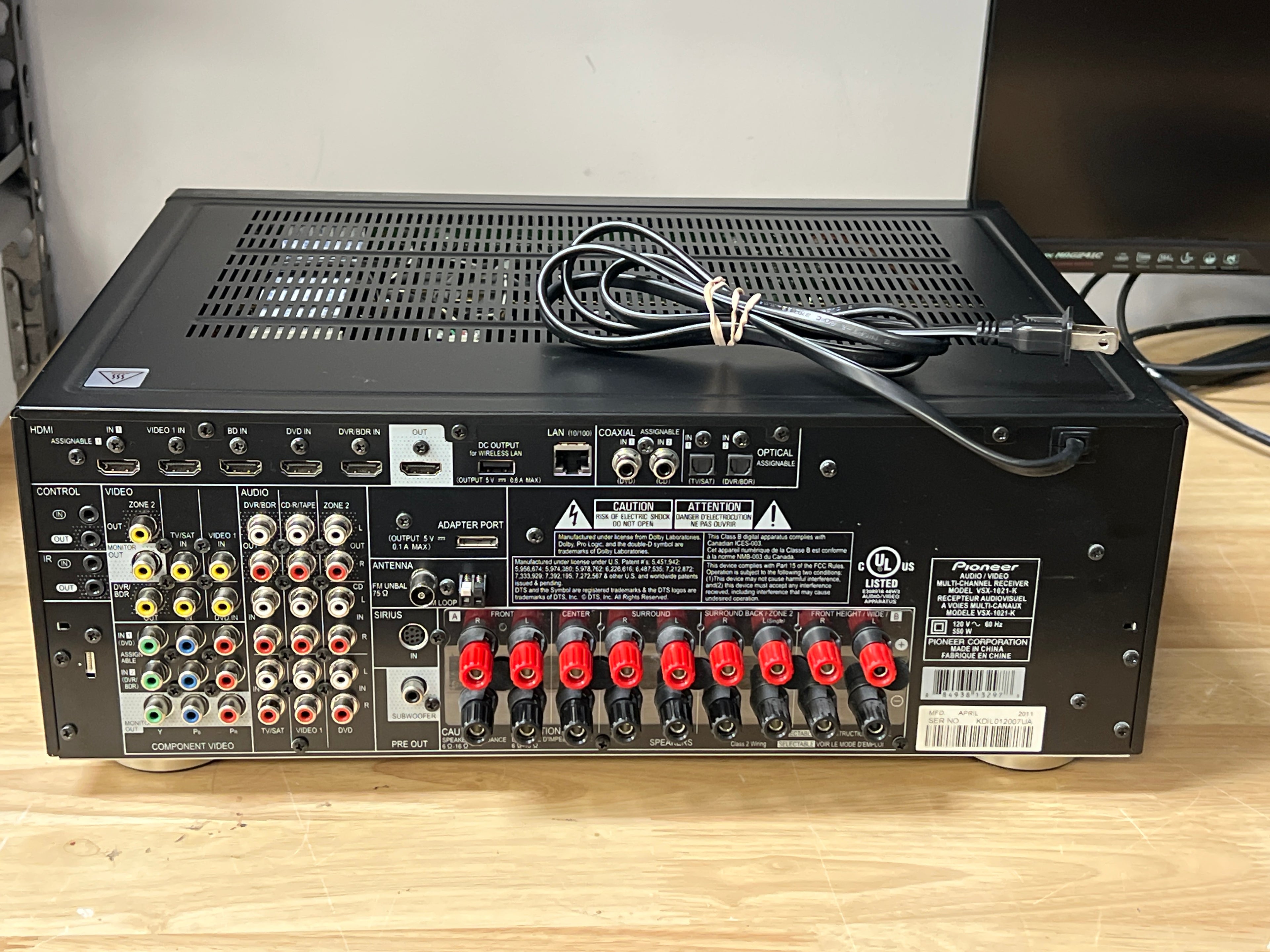 Pioneer VSX-1021-K 7.1 Home Theatre Receiver - Used