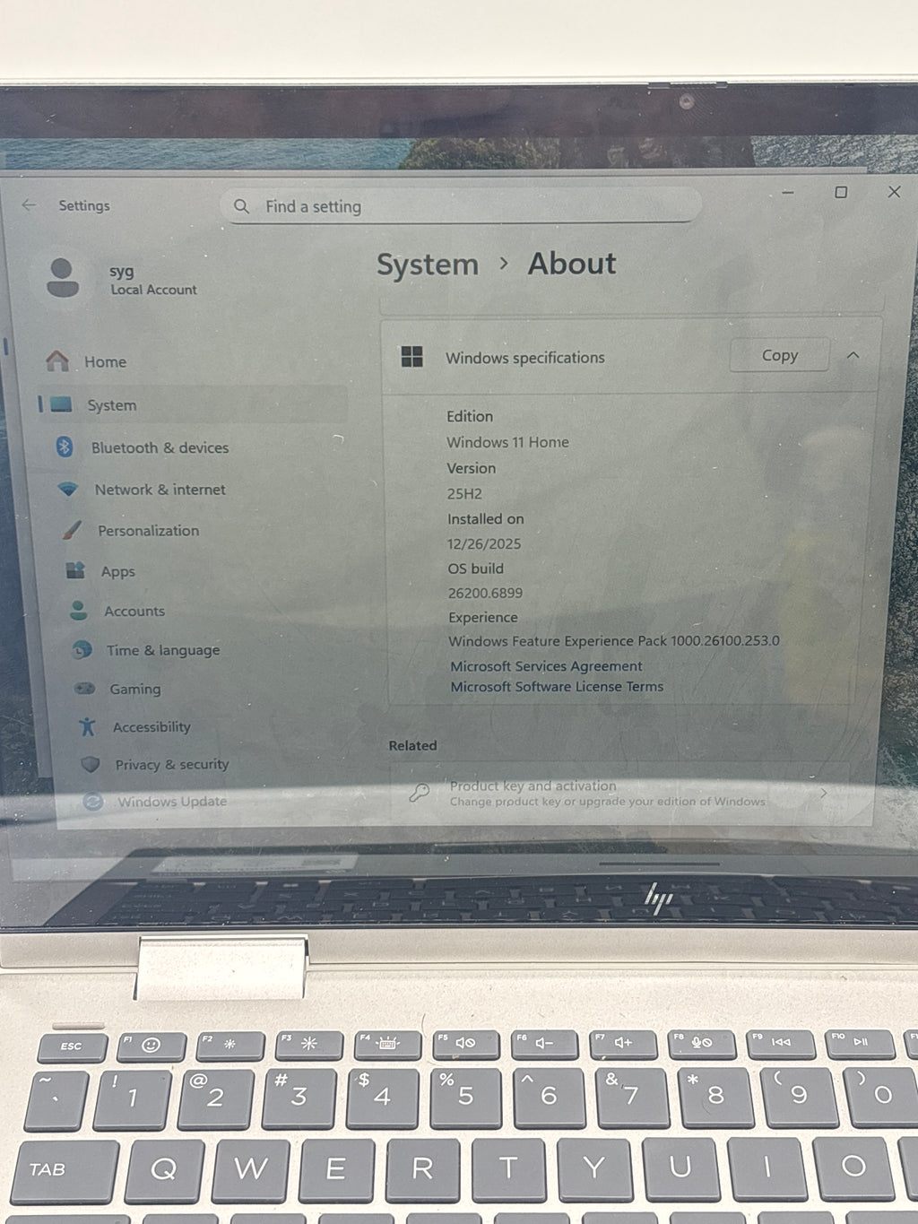 HP Envy x360 i5 8GB RAM 512GB SSD Silver - For Parts (Read DESC)