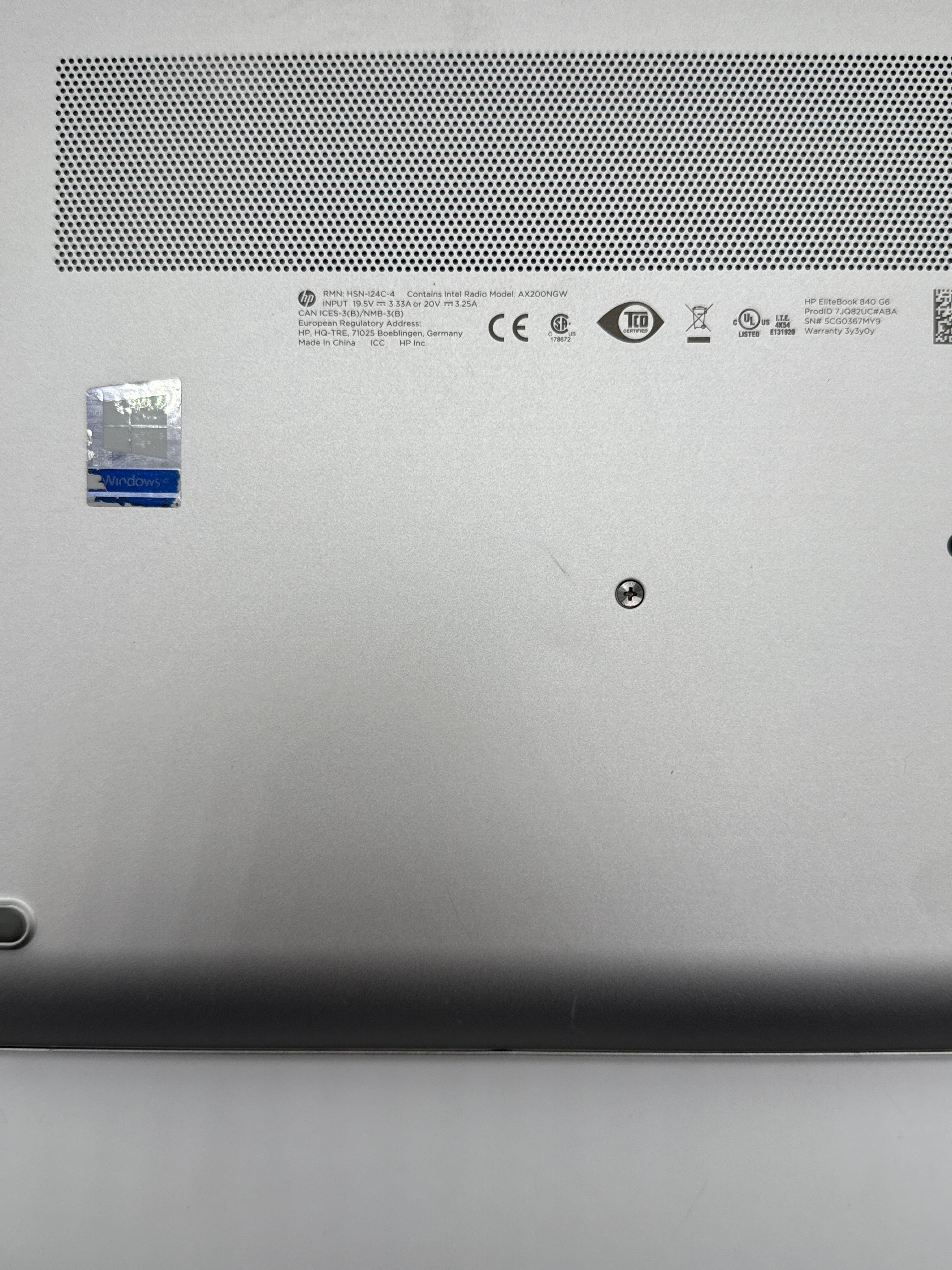 HP EliteBook 840 G6 i5-8365U 8GB RAM 256GB SSD - Loose Hinge