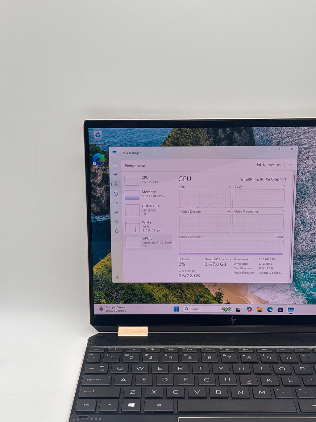 HP Spectre x360 14-inch i7-1165G7 1TB SSD 16GB RAM