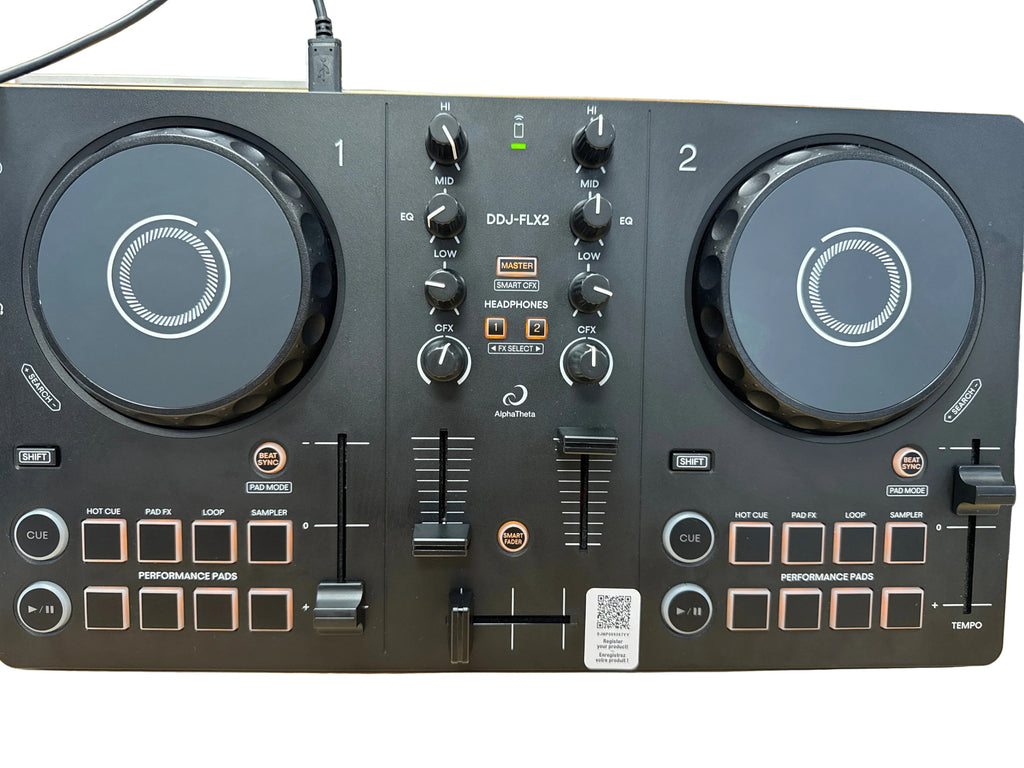 AlphaTheta DDJ-FLX2 Compact 2-Channel DJ Controller