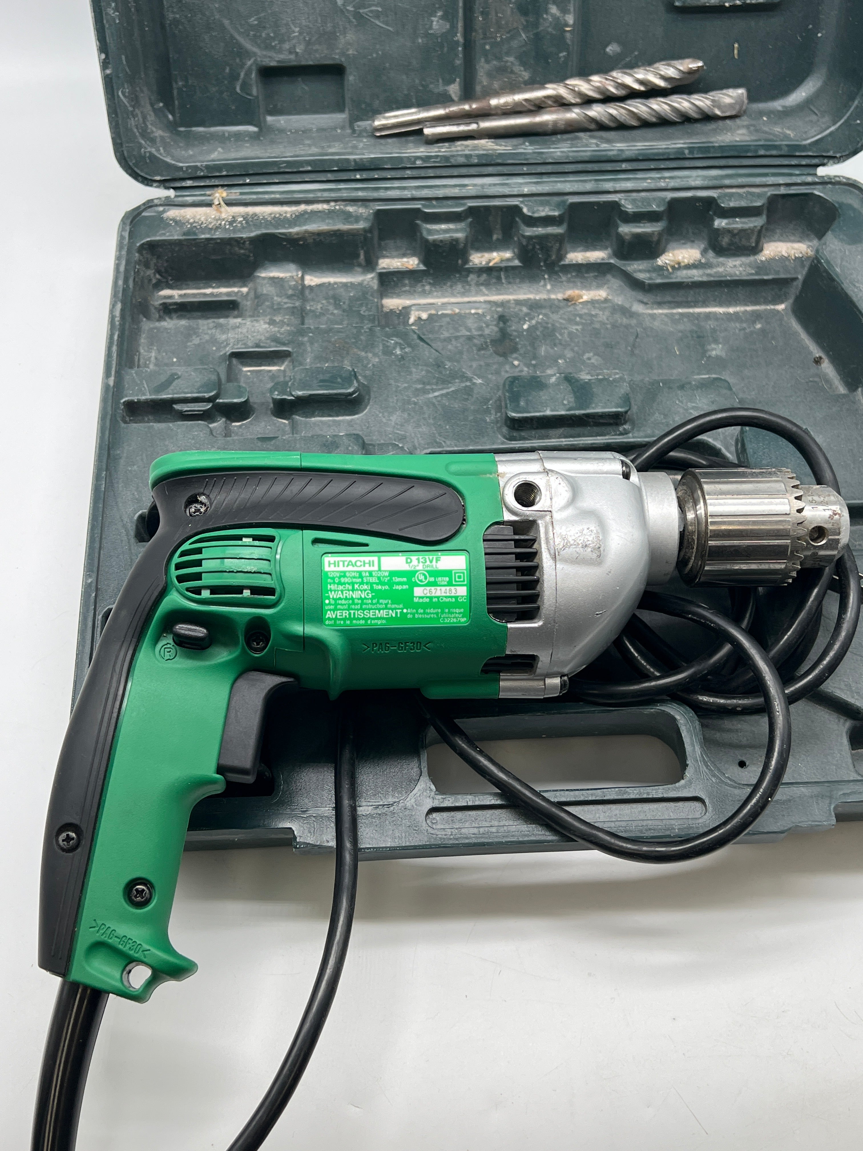 Hitachi D13VF Drill Press 1/2" Corded 7 Amp Reversible - Used