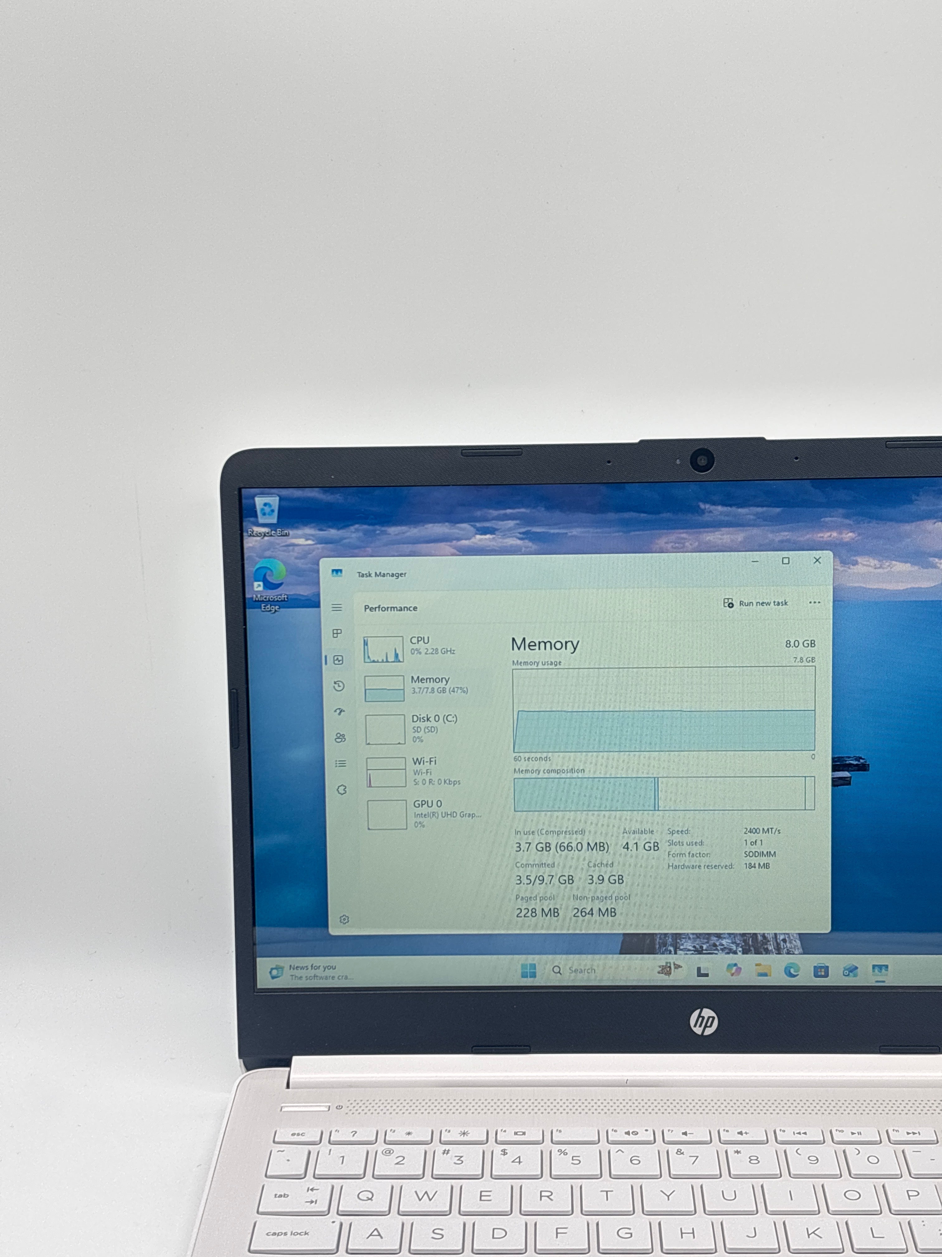 HP Laptop 14-dq0052dx Intel Celeron N4120 8GB RAM 64GB SSD - Used