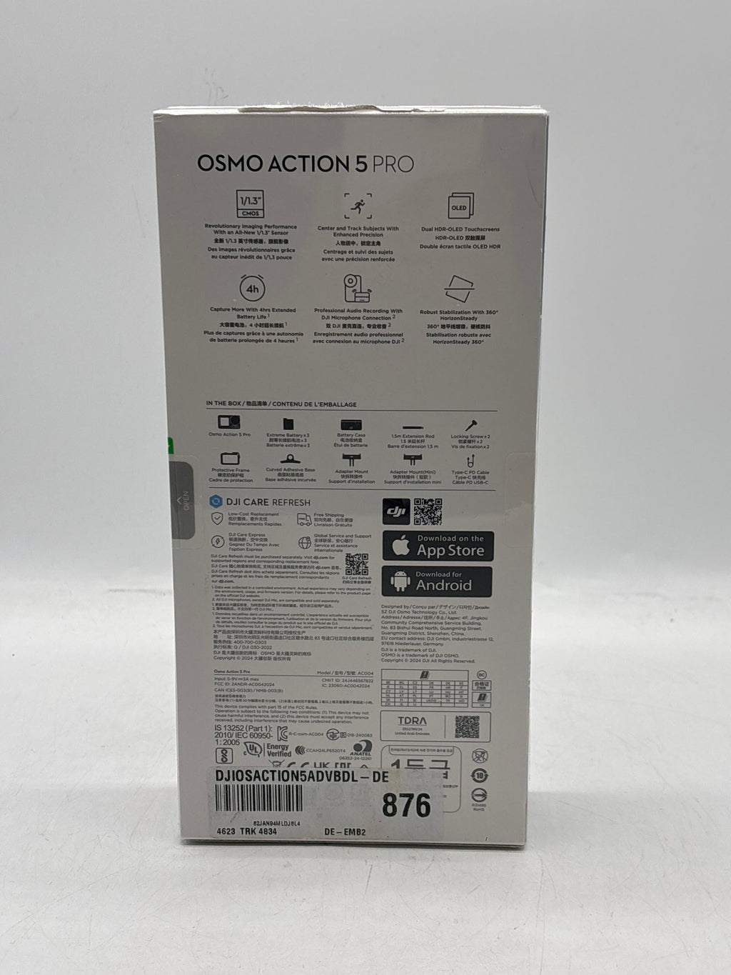 DJI Osmo Action 5 Pro Adventure Combo 4K Action Camera Black - New
