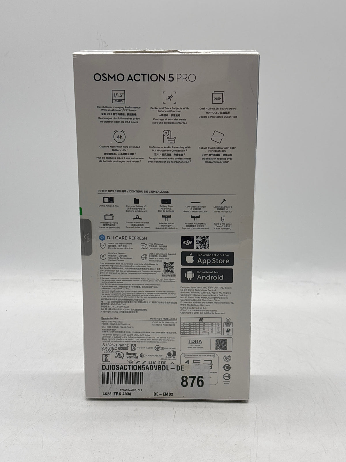 DJI Osmo Action 5 Pro Adventure Combo 4K Action Camera Black - New