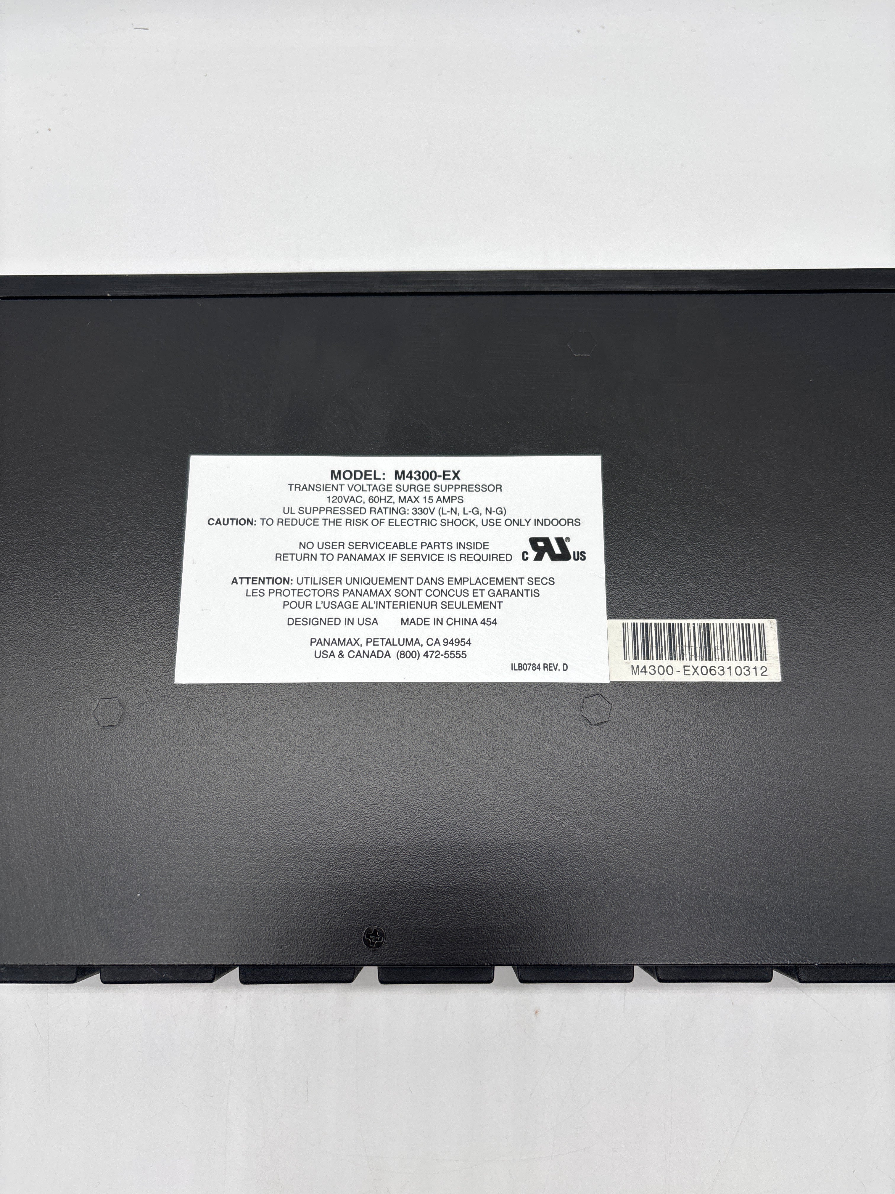 Panamax M4300-EX Power Conditioner - Black - 8 Outlets