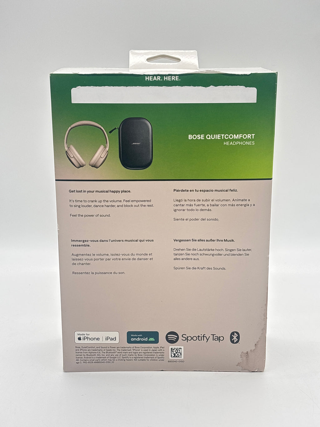 Bose QuietComfort Wireless Over Ear Headphones Sandstone - New in Box