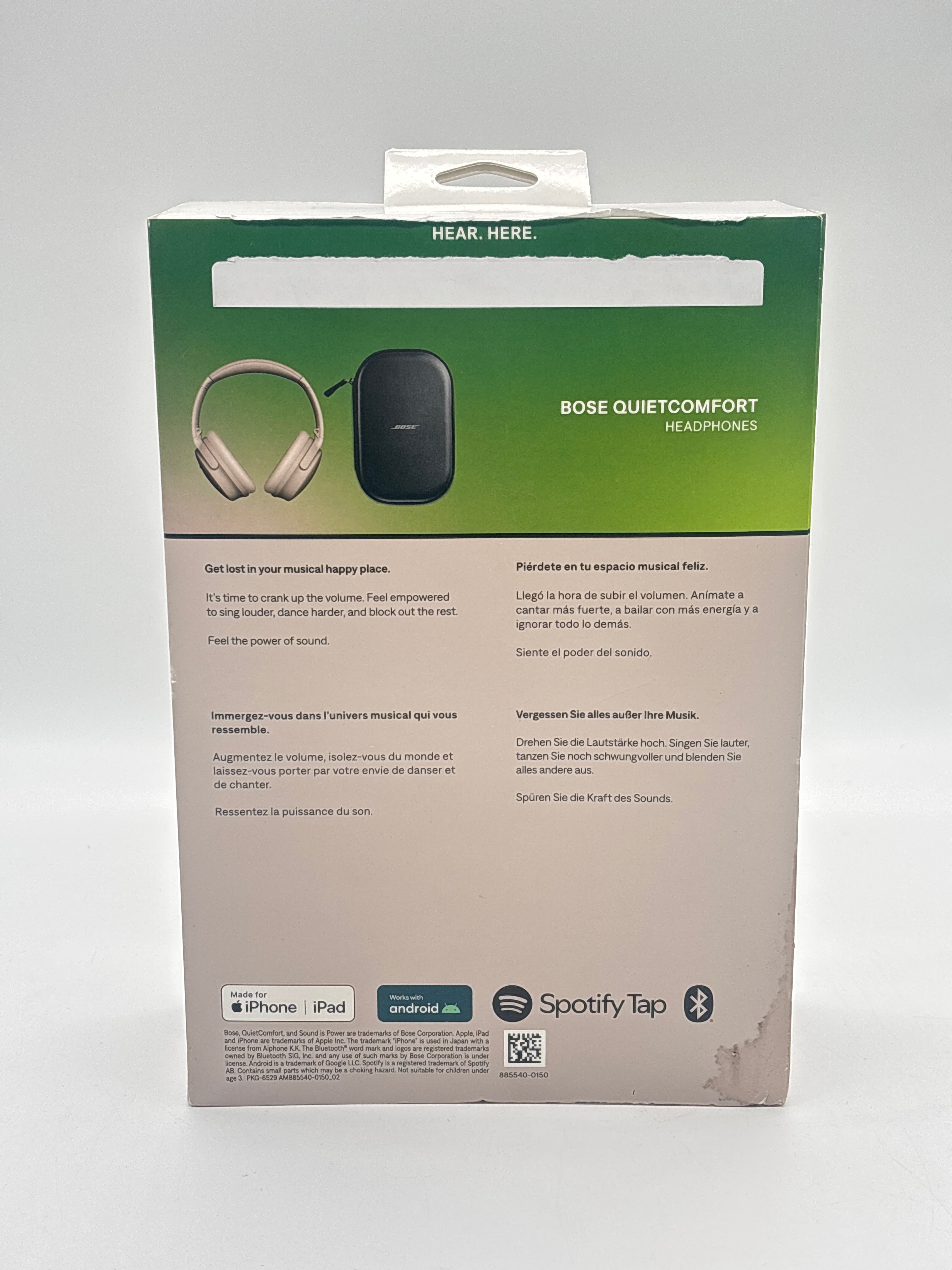 Bose QuietComfort Wireless Over Ear Headphones Sandstone - New in Box