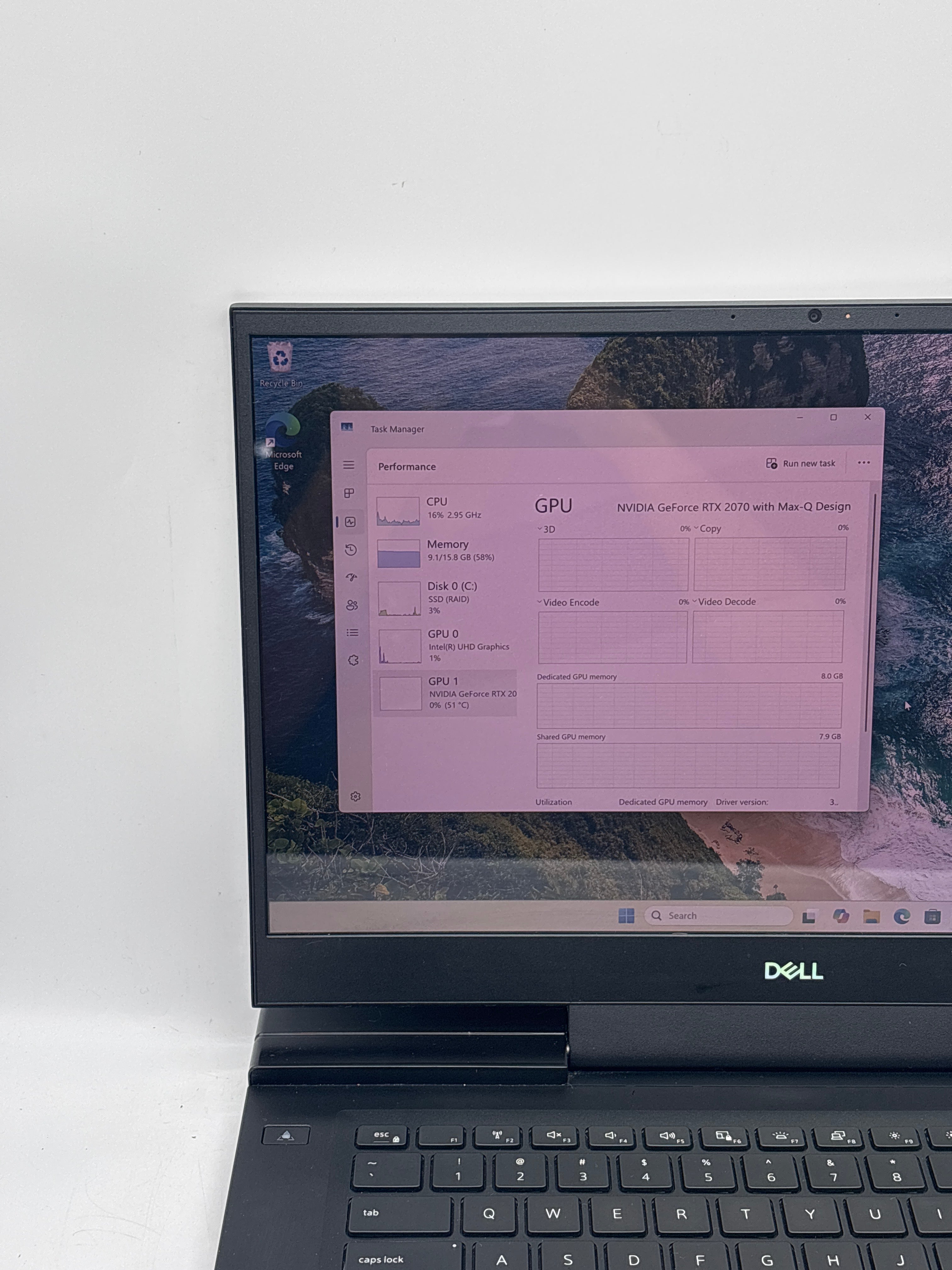 Dell G7 7500 15" Intel Core i7-10750H 16GB RAM 1TB SSD - For Parts