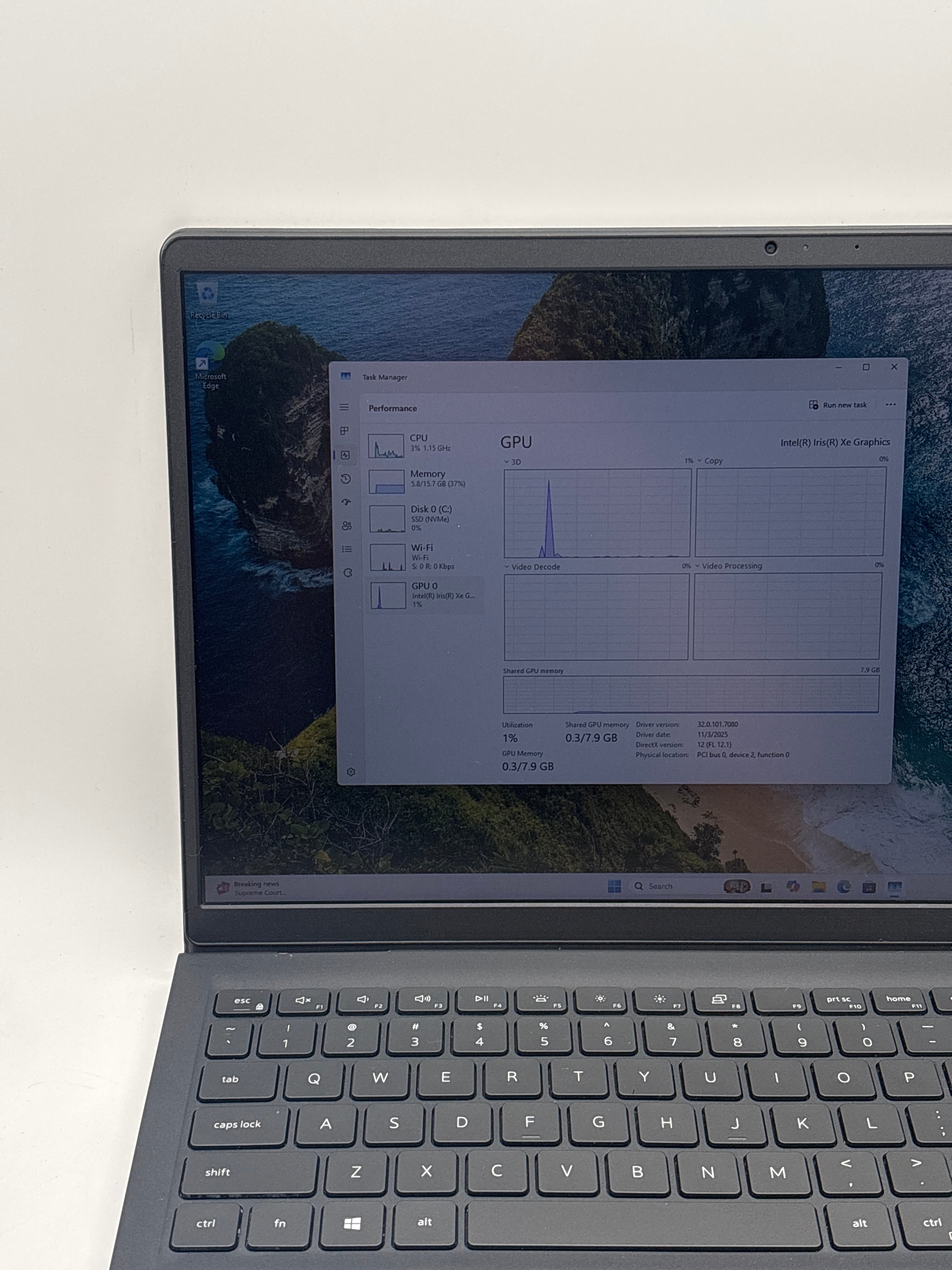 Dell Inspiron 15 3000 i5-1135G7 16GB RAM 256GB SSD