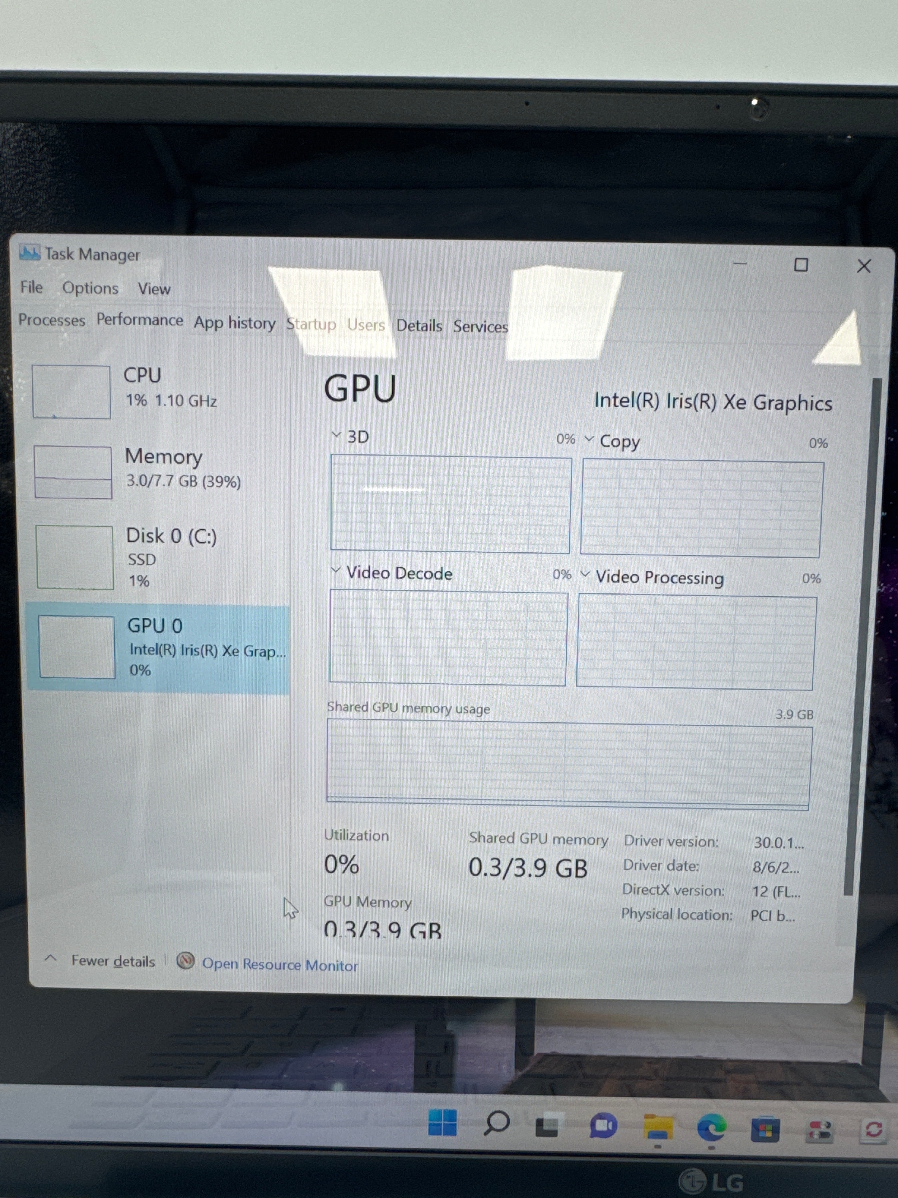 LG Gram 14z90p i5-1135G7 8GB RAM 256GB SSD - Used