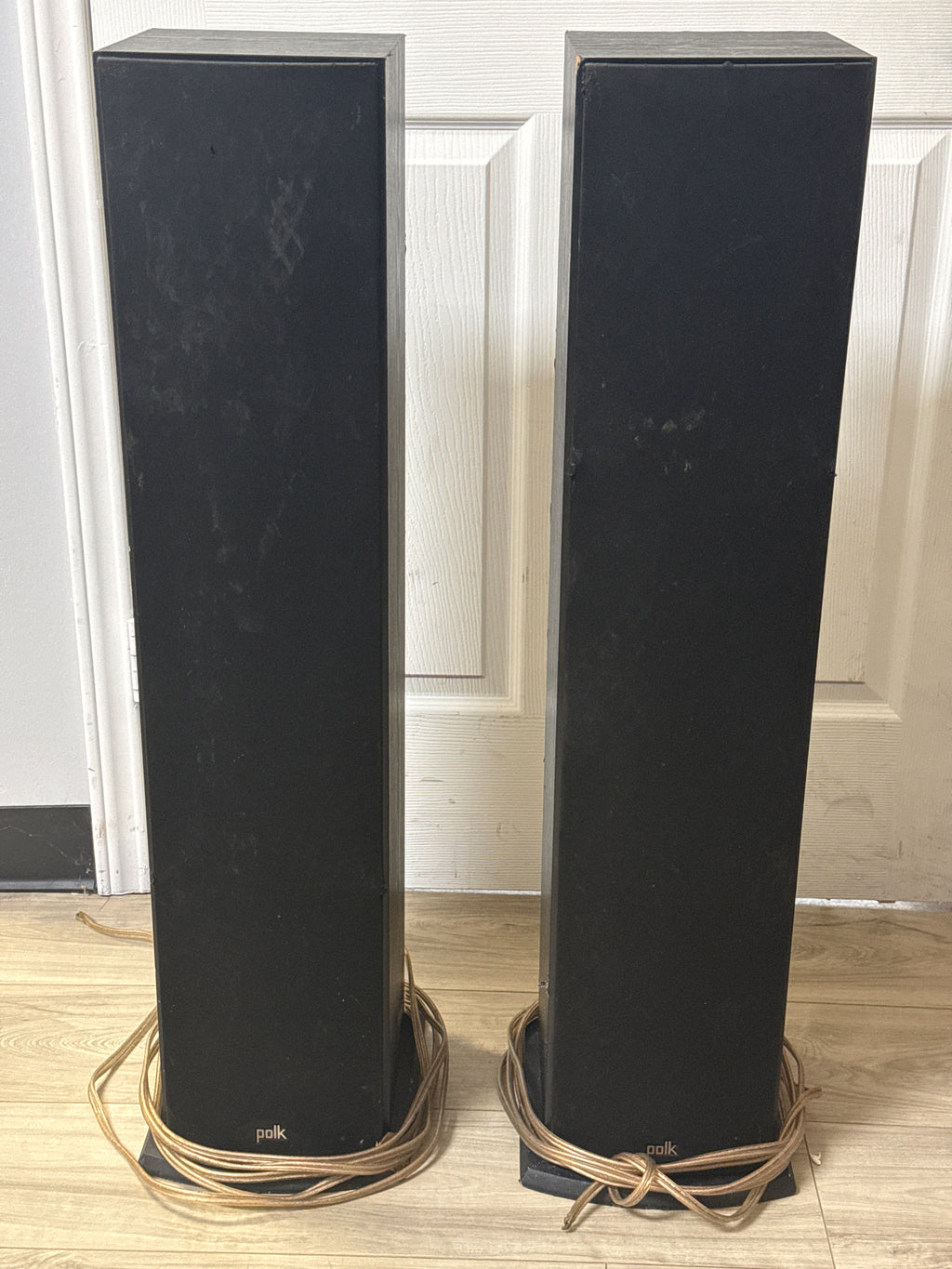Polk Audio T50 Tower Speakers Wired Black - For Parts (Read DESC)