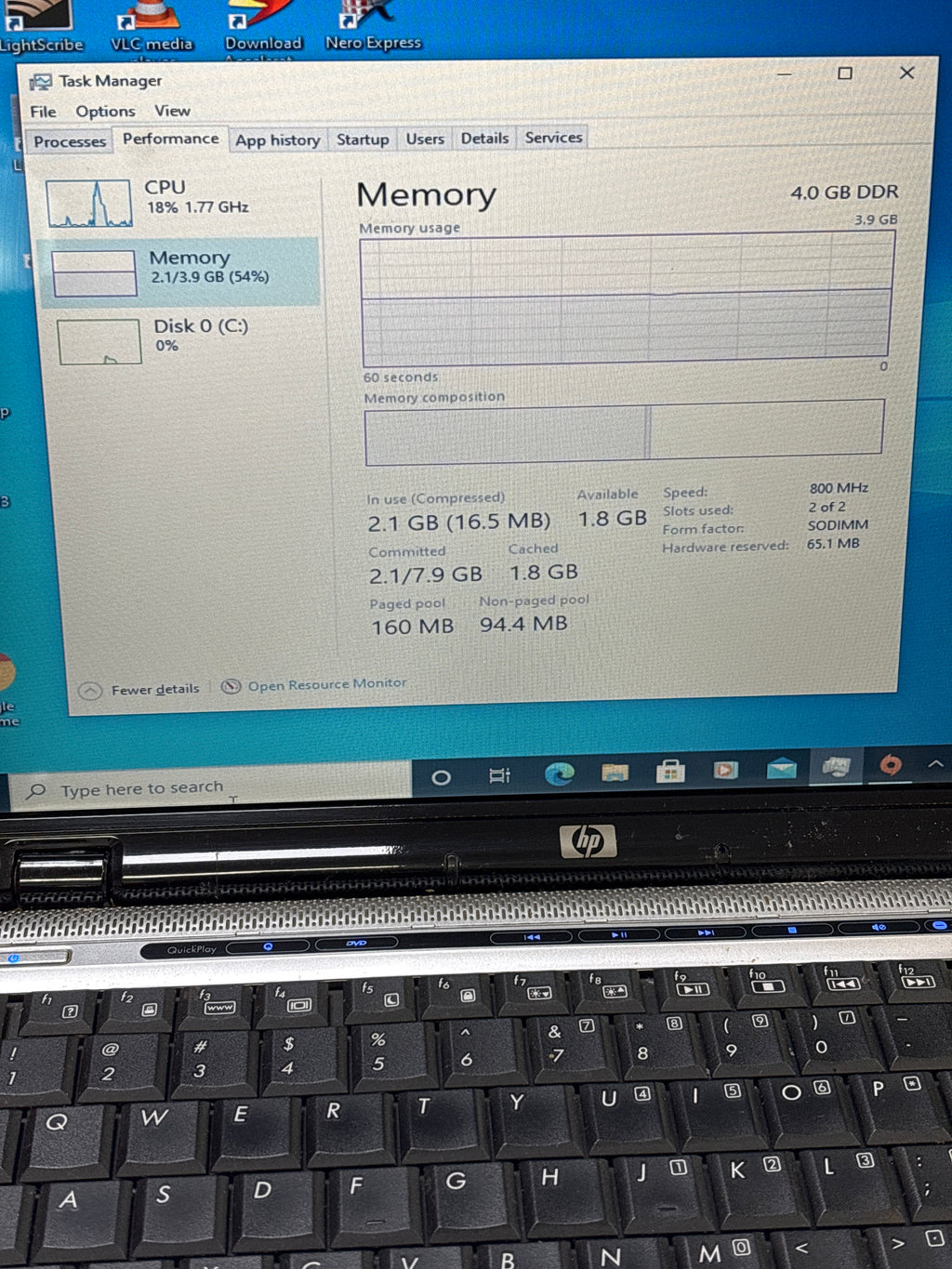 HP Pavillion dv2000 AMD Turion 64 X2 4GB RAM 500GB HDD