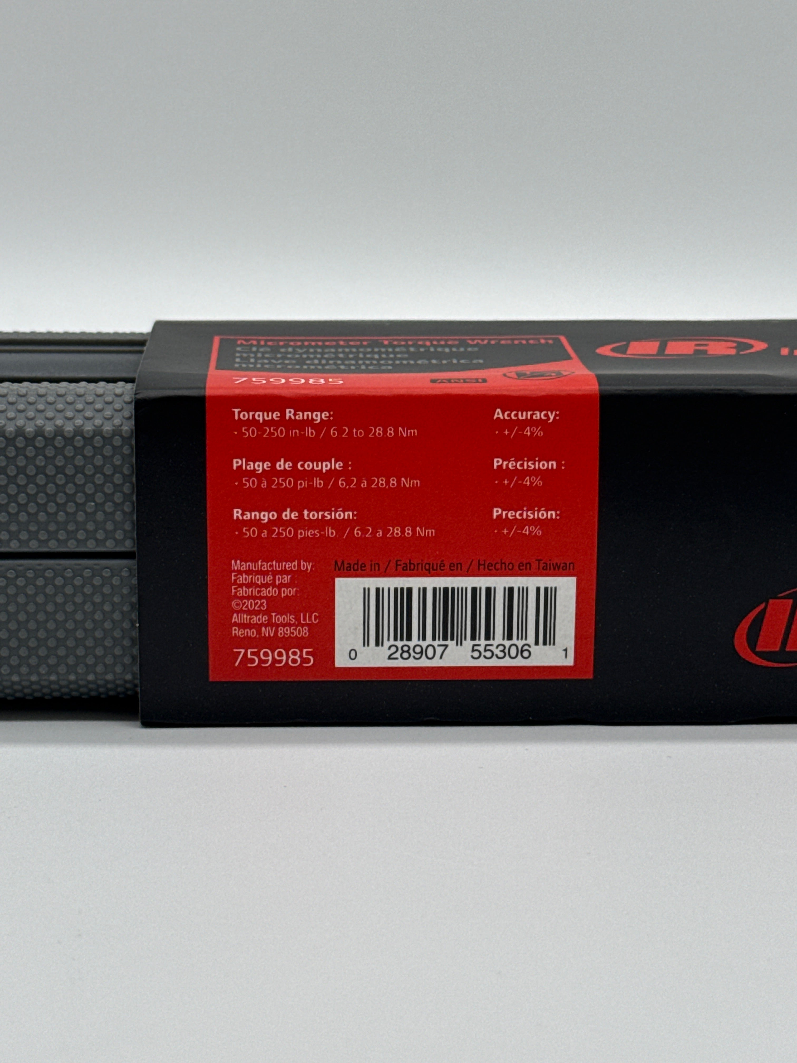 Ingersoll Rand 759985 1/4 Inch Drive Micrometer Torque Wrench