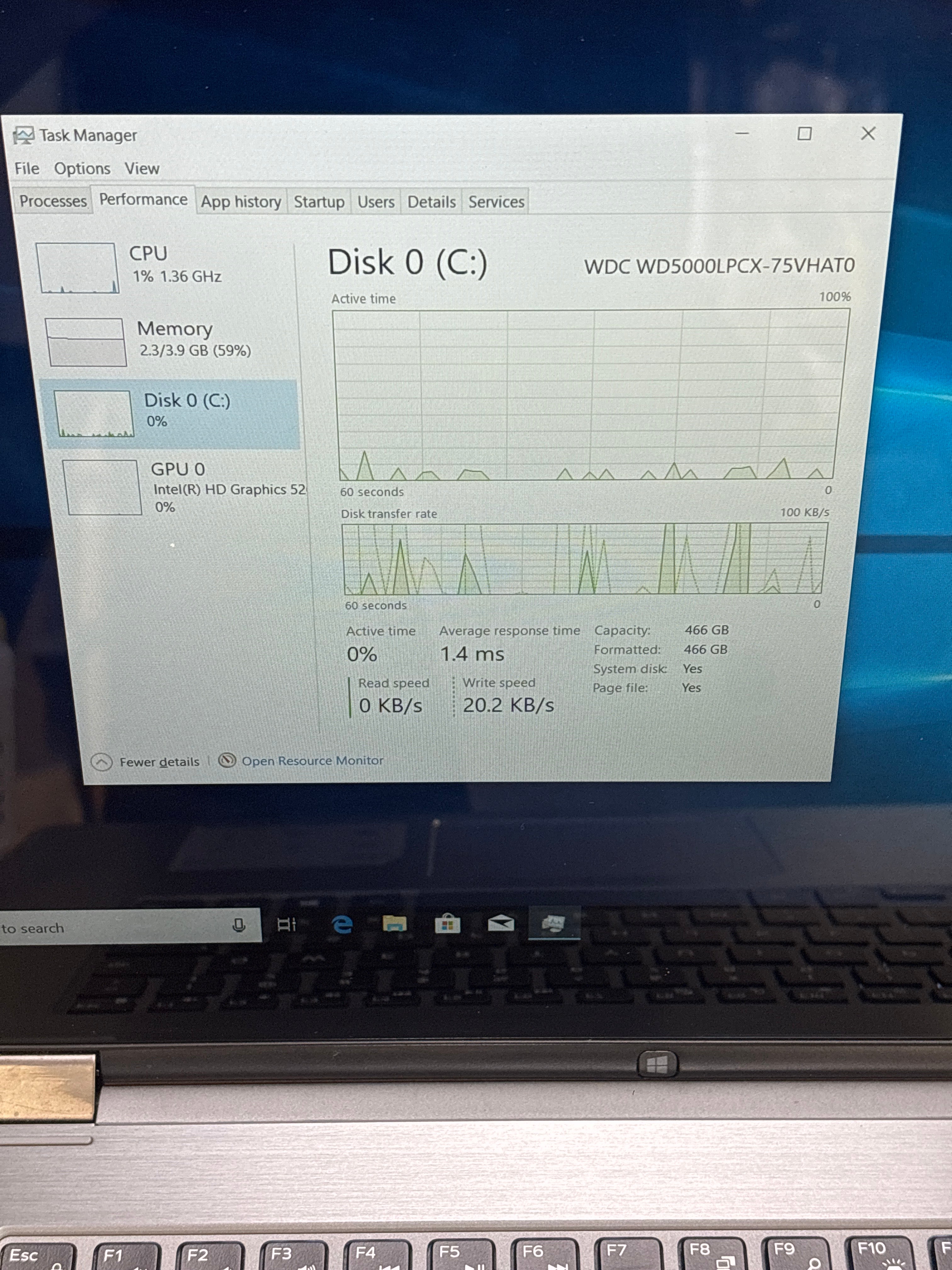 Dell Inspiron 15-7568 i3-6100U 4GB RAM 500GB HDD - For Parts (No Battery)