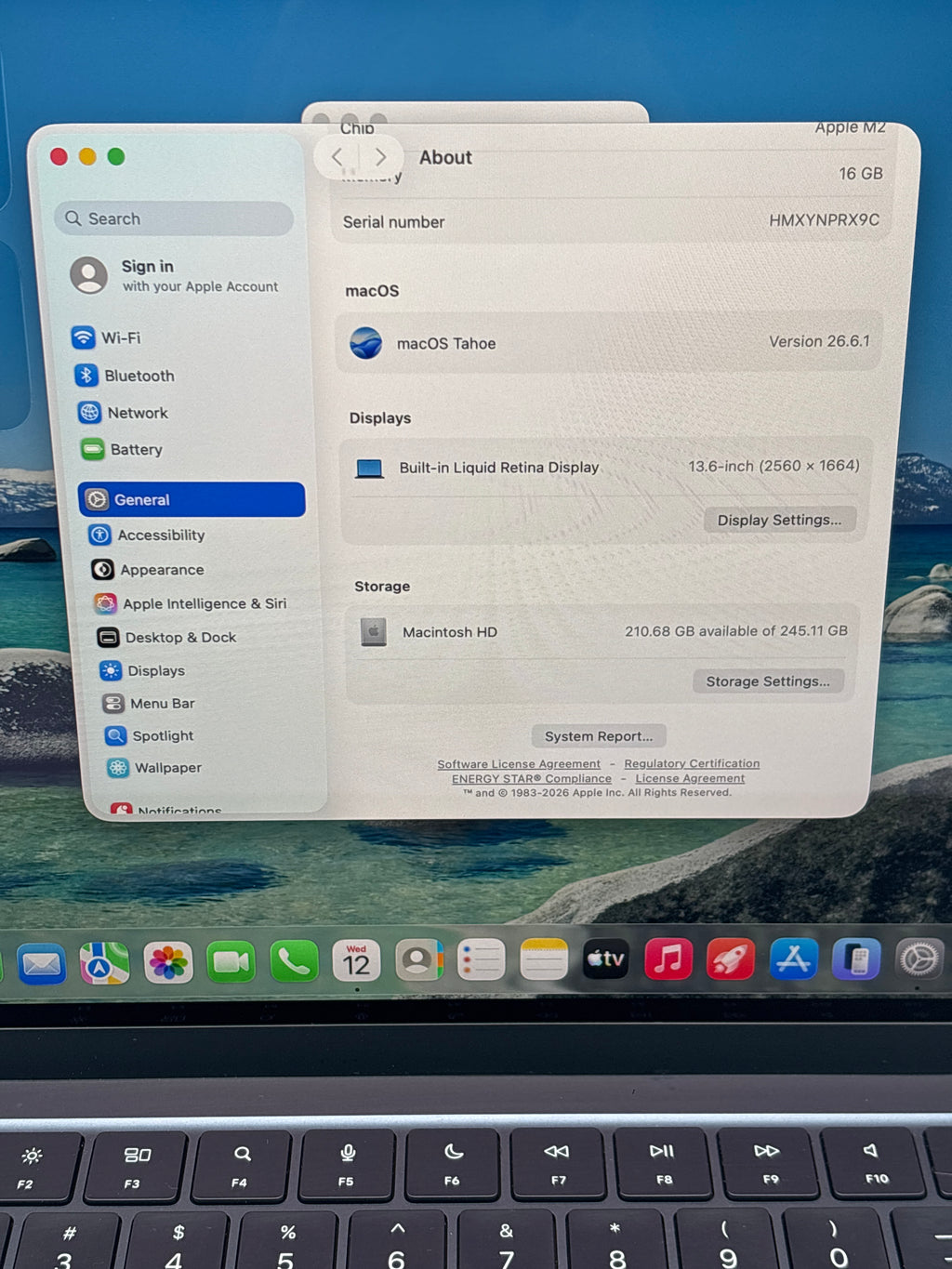 Apple MacBook Air 13" M2 16GB RAM 512GB SSD Midnight - Used