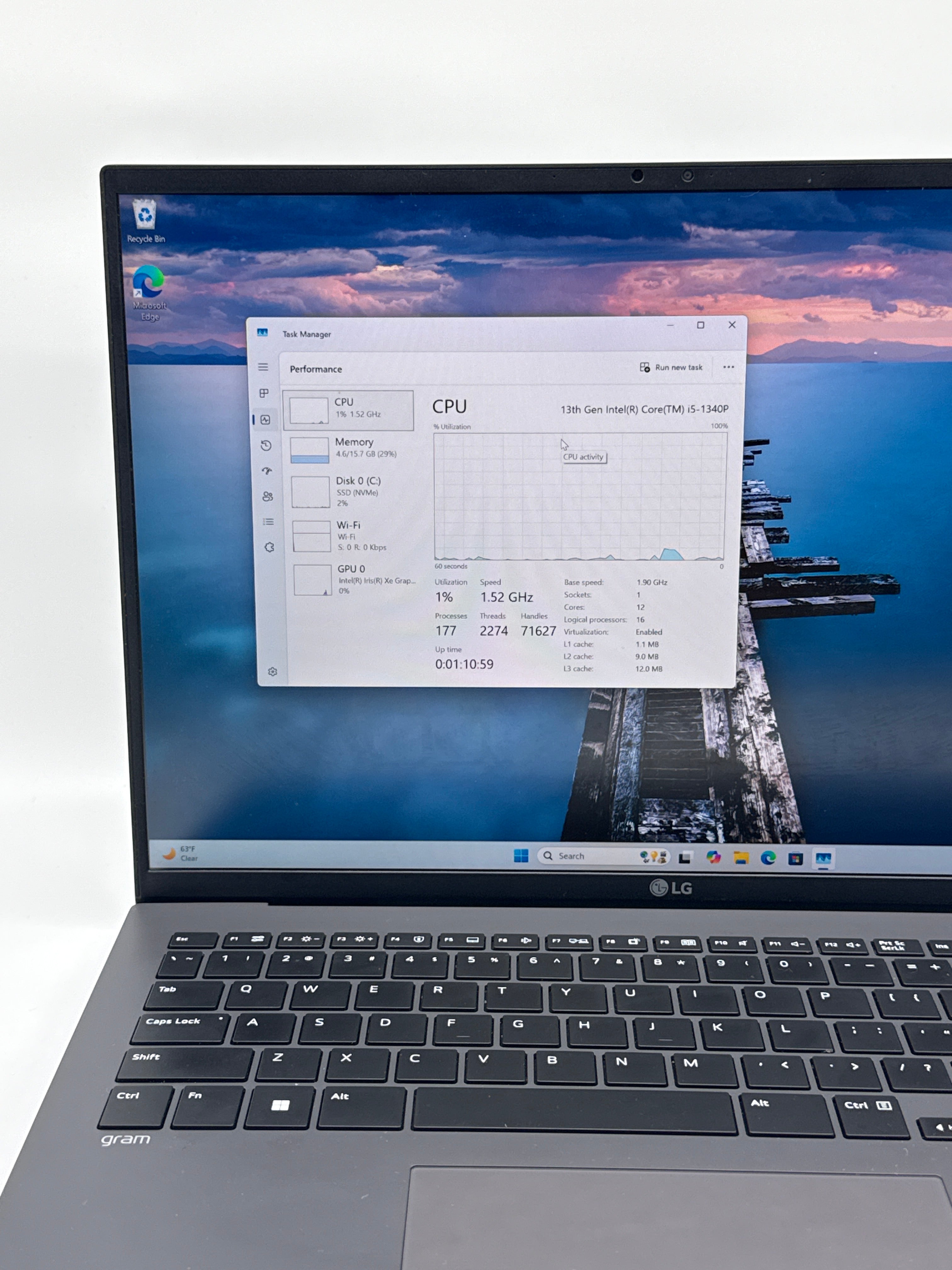 LG Gram 16Z90R-K.AAS6U1 i5-1340P 16GB RAM 512GB SSD