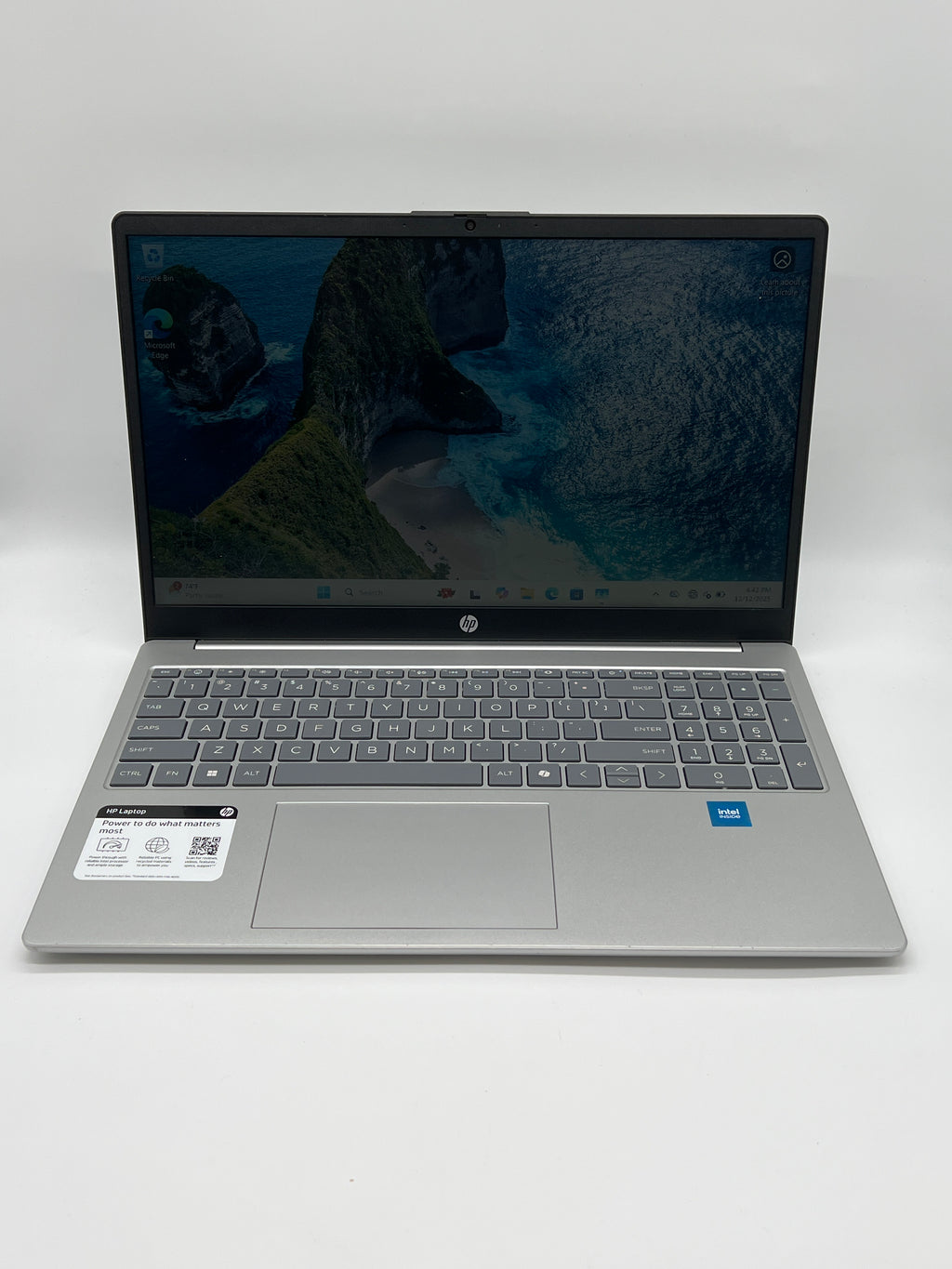 HP 15-FD0084WM Silver Laptop Intel N200 4GB RAM 128GB SSD
