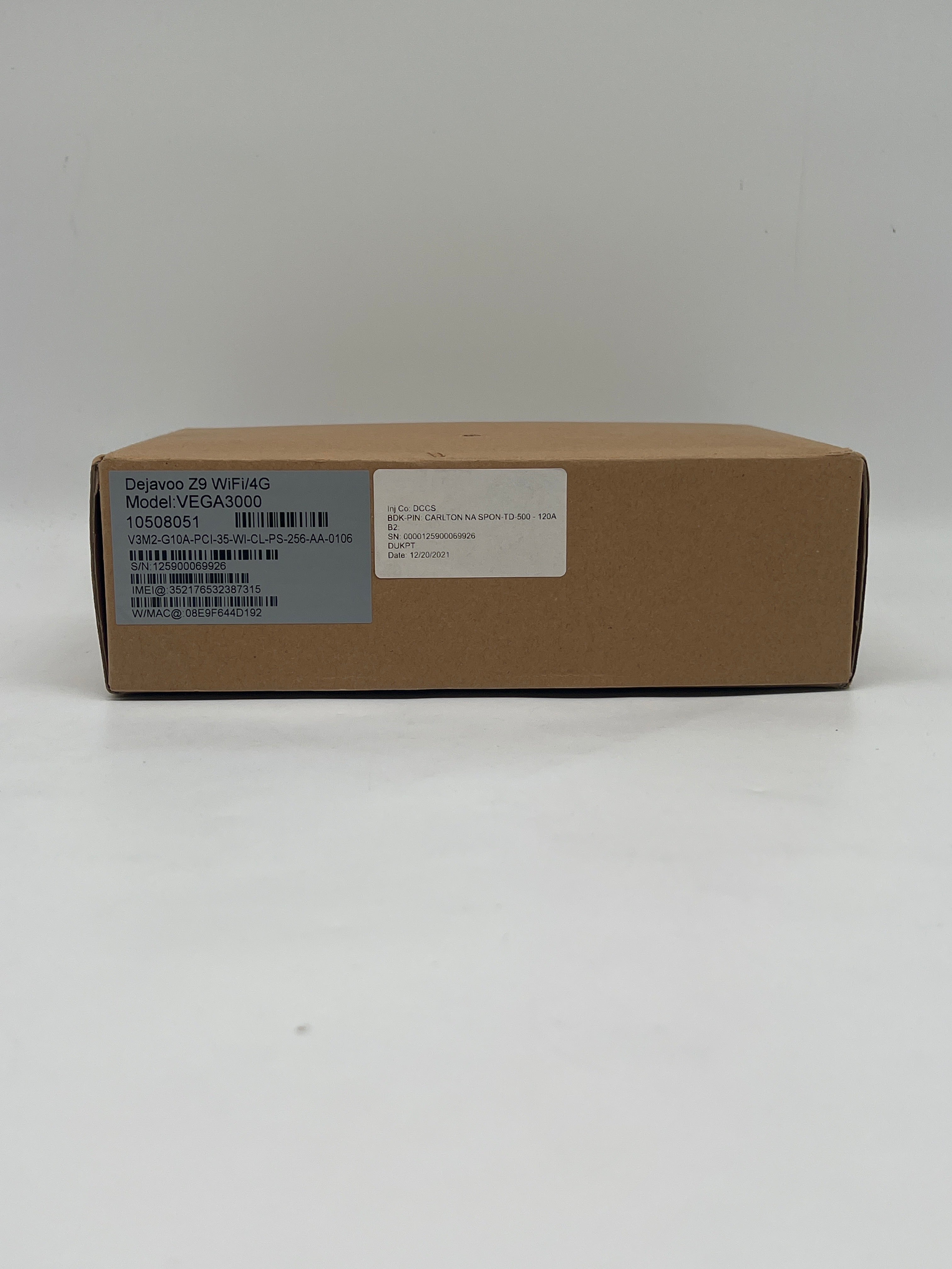 Dejavoo Z9 VEGA3000 Credit Card Terminal Black - Used with Box