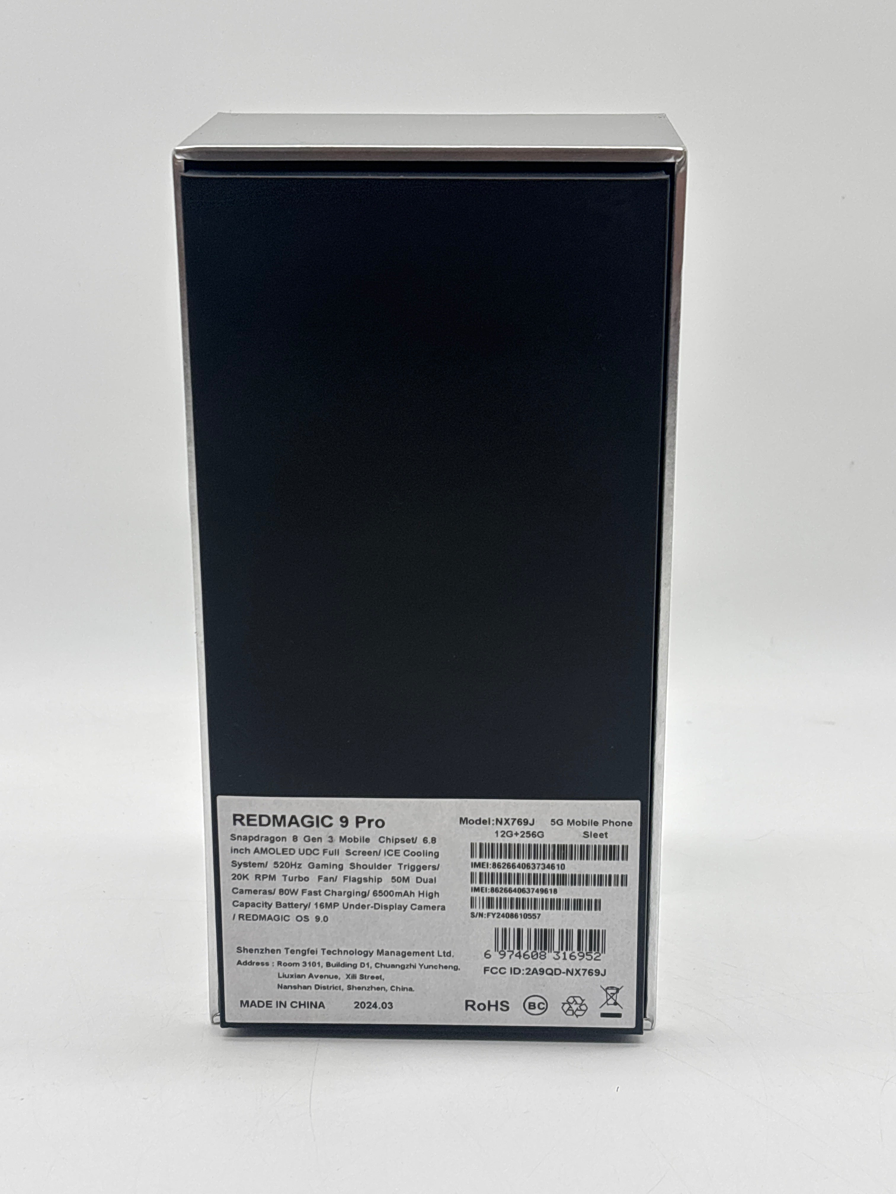 RedMagic 9 Pro Octa Core 24GB RAM 256GB SSD Unlocked - Used with Box