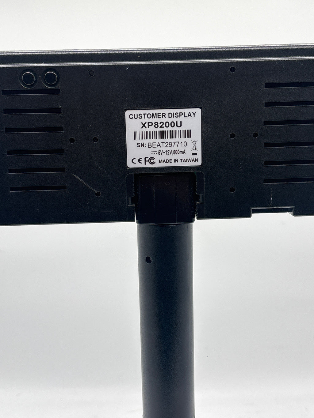 POS X XP 2800U Customer Pole Display 2-Line VFD Adjustable Height POS Screen - Used