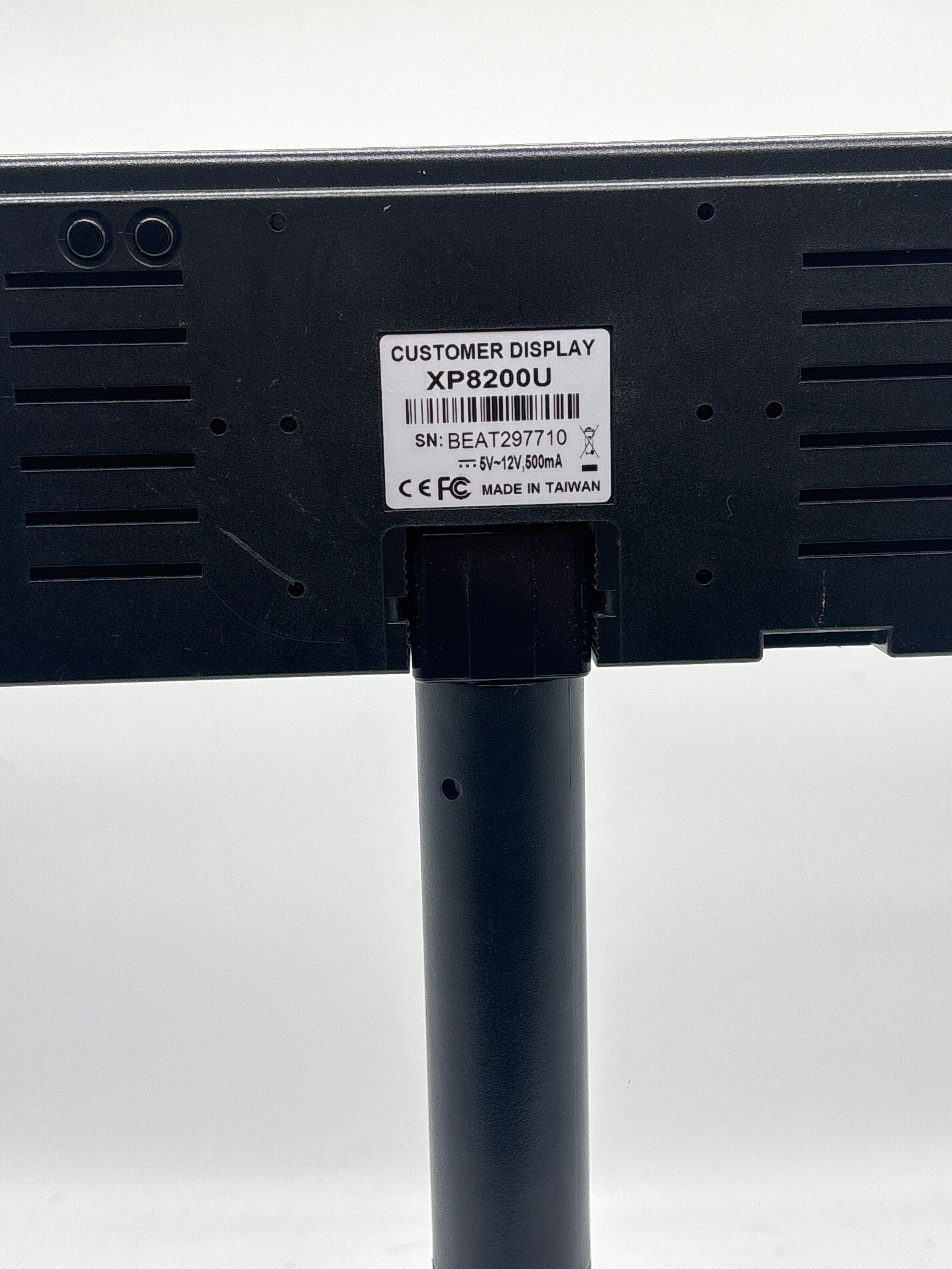 POS X XP 2800U Customer Pole Display 2-Line VFD Adjustable Height POS Screen - Used