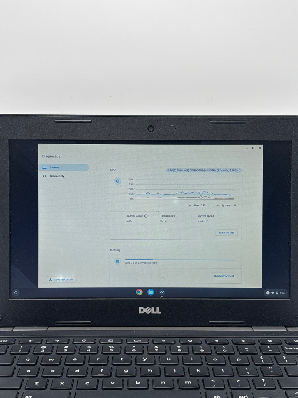 Dell Chromebook 11 3180 Celeron N3060 4GB RAM 16GB eMMC