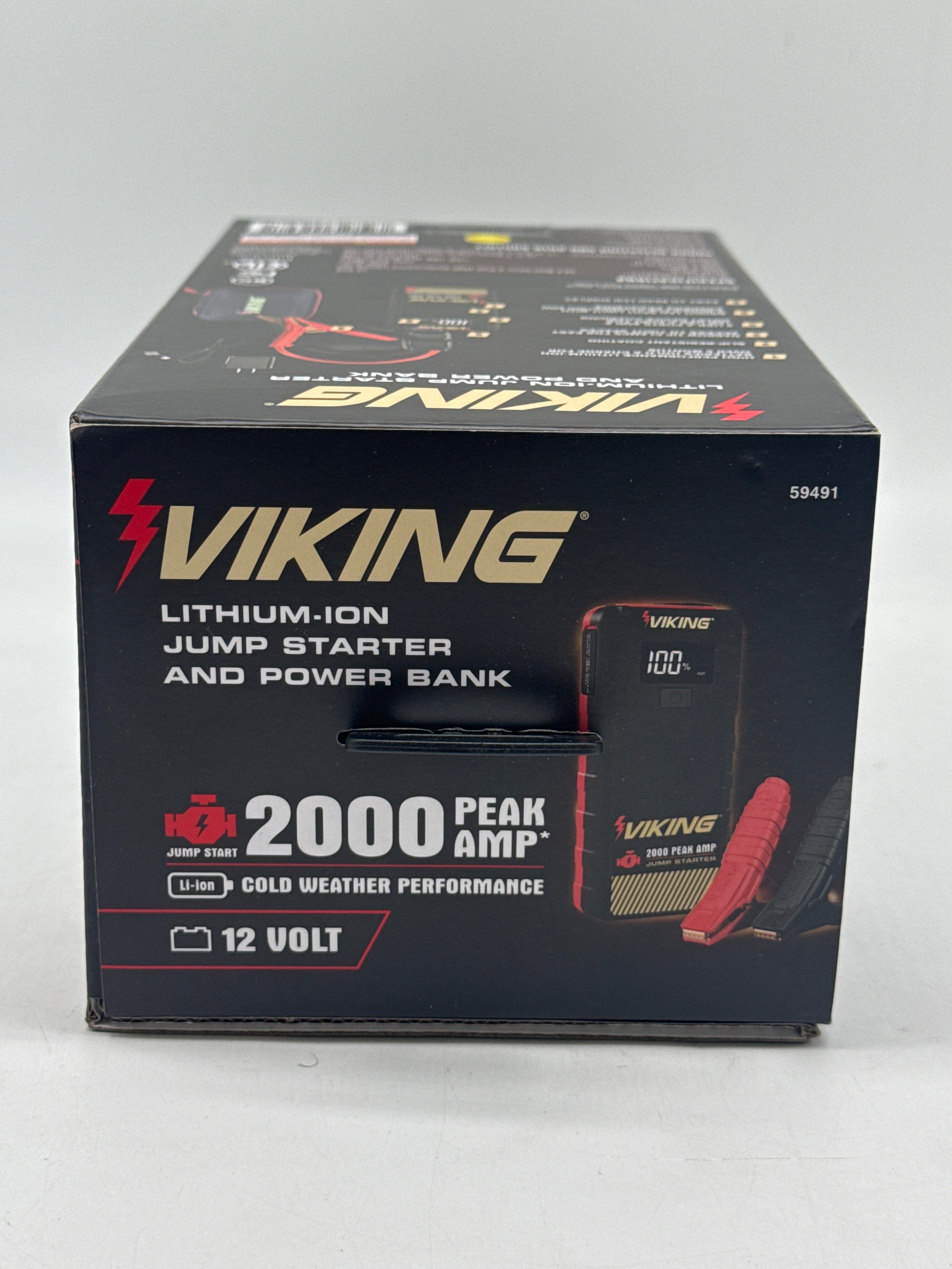 Viking 2000 Amp 12V Jump Starter Black New in Box