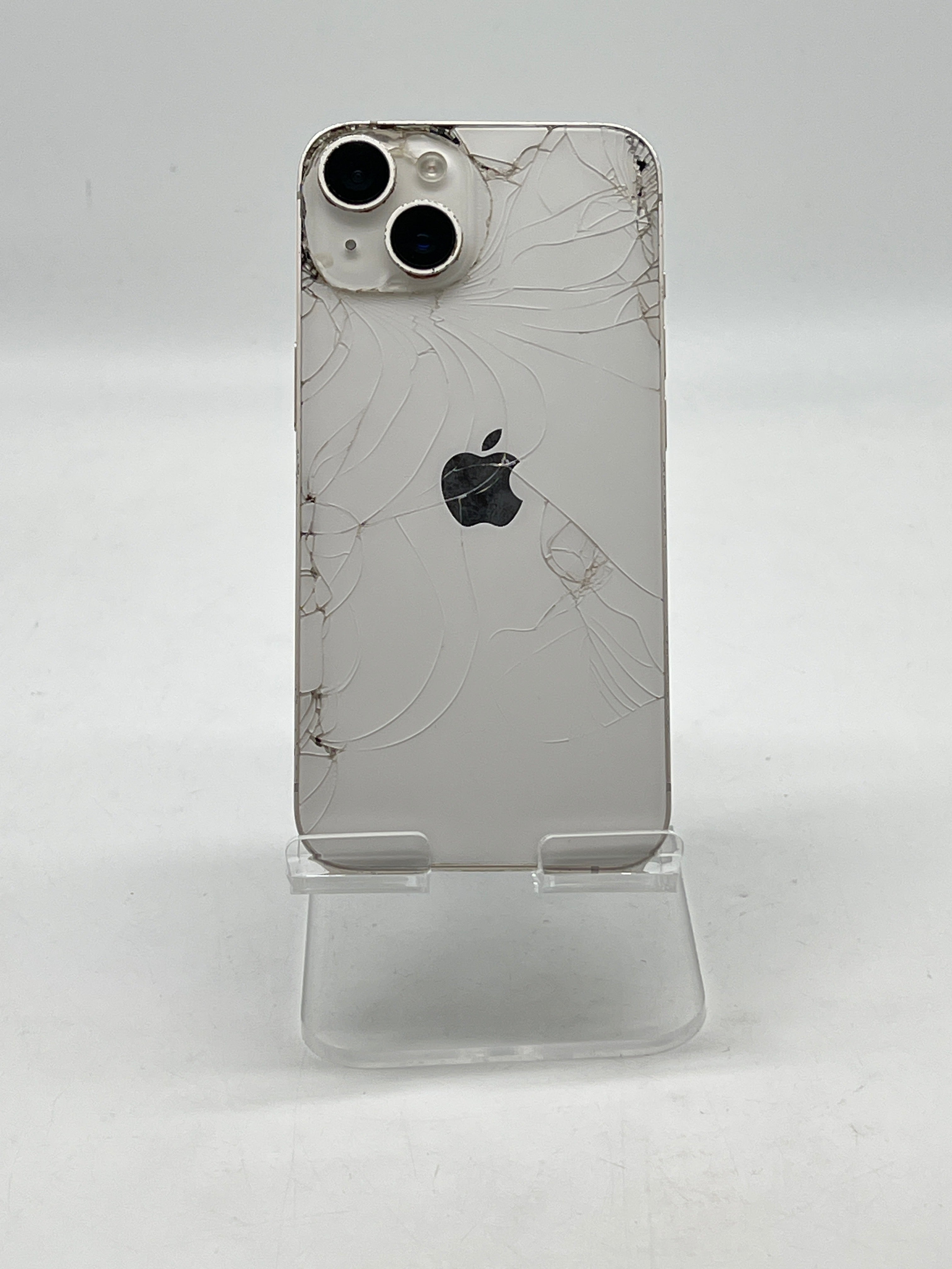 ATT Apple iPhone 14 256GB Starlight - For Parts Cracked Back