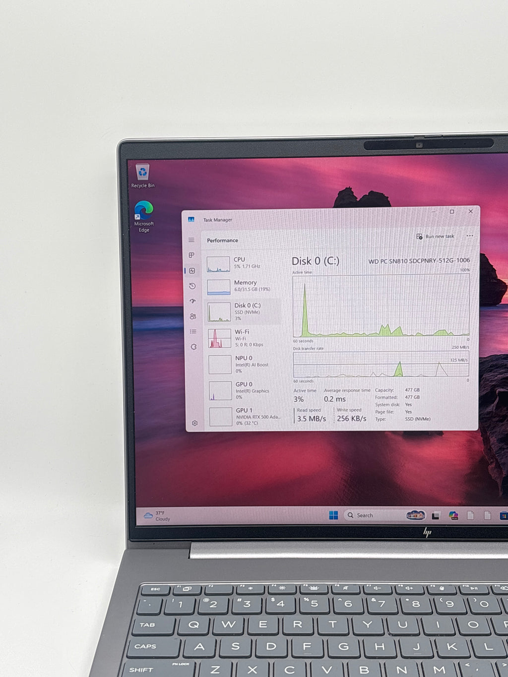 HP ZBook Power G11 Ultra 7 155H 32GB RAM 512GB SSD RTX 500 Ada