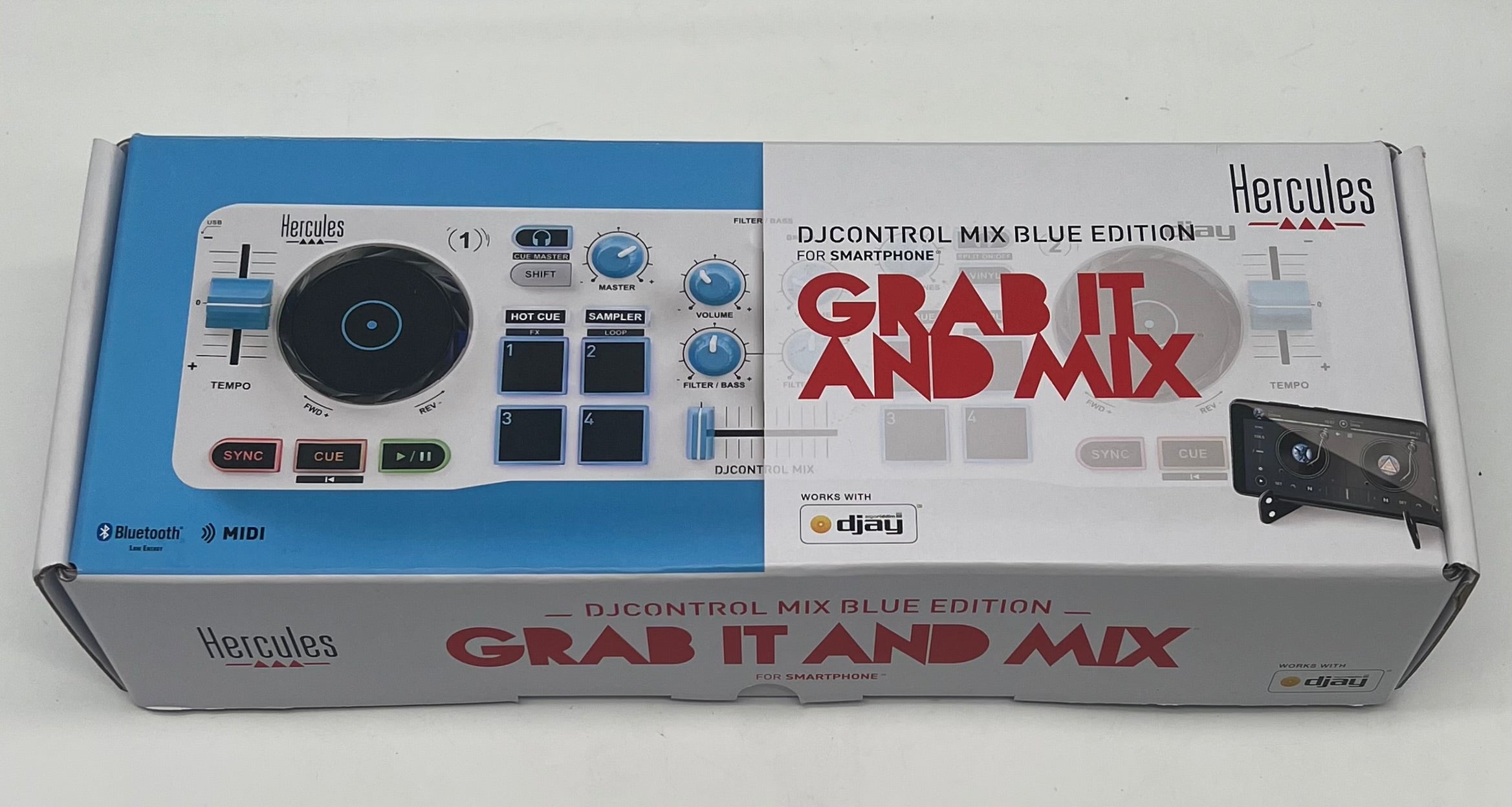 Hercules DJCONTROL Mix Blue Edition DJ Controller - Used With Box