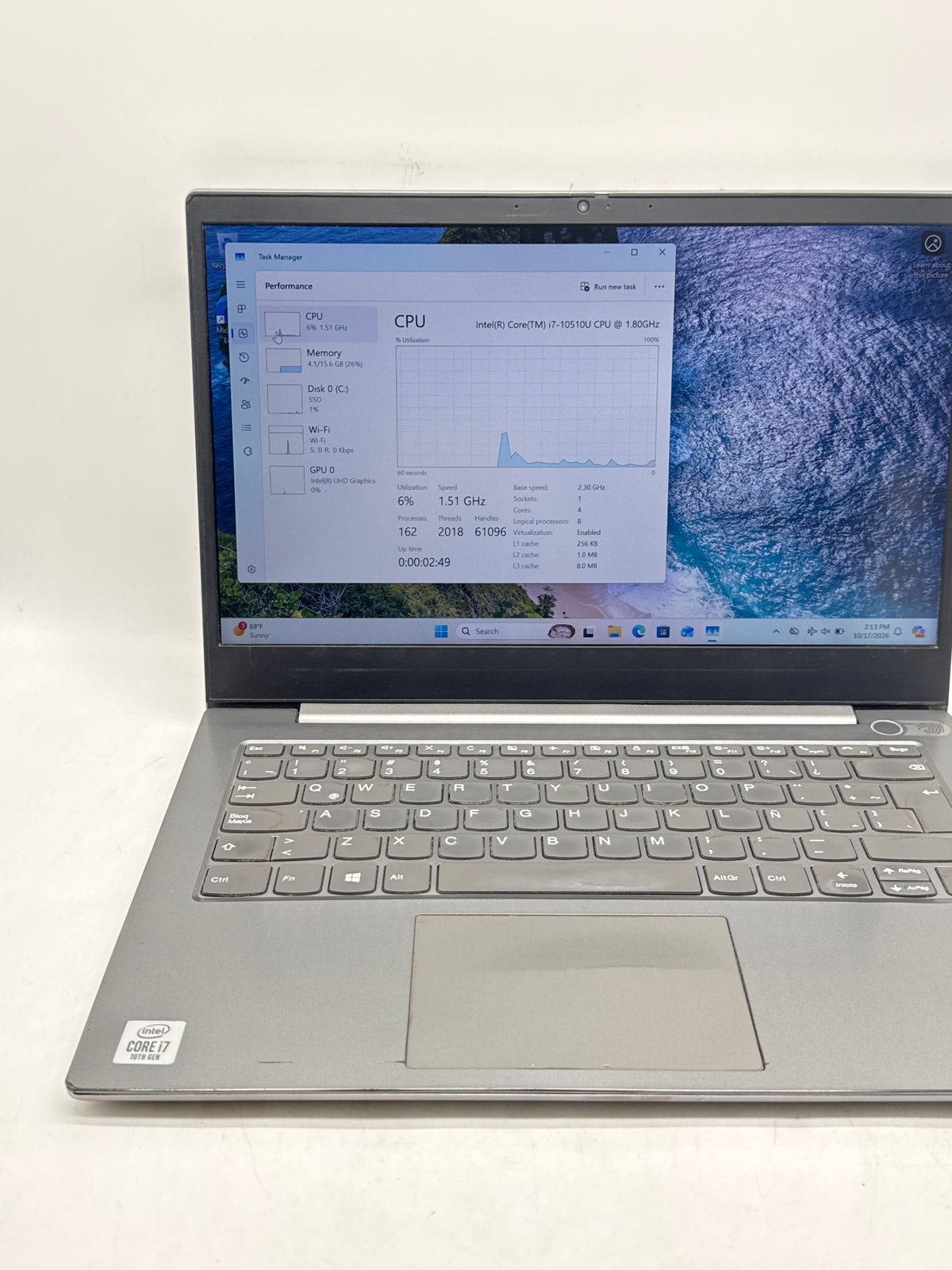 Lenovo ThinkBook 14-IML i7-10510U 16GB RAM 512GB SSD 14in - Broken Port