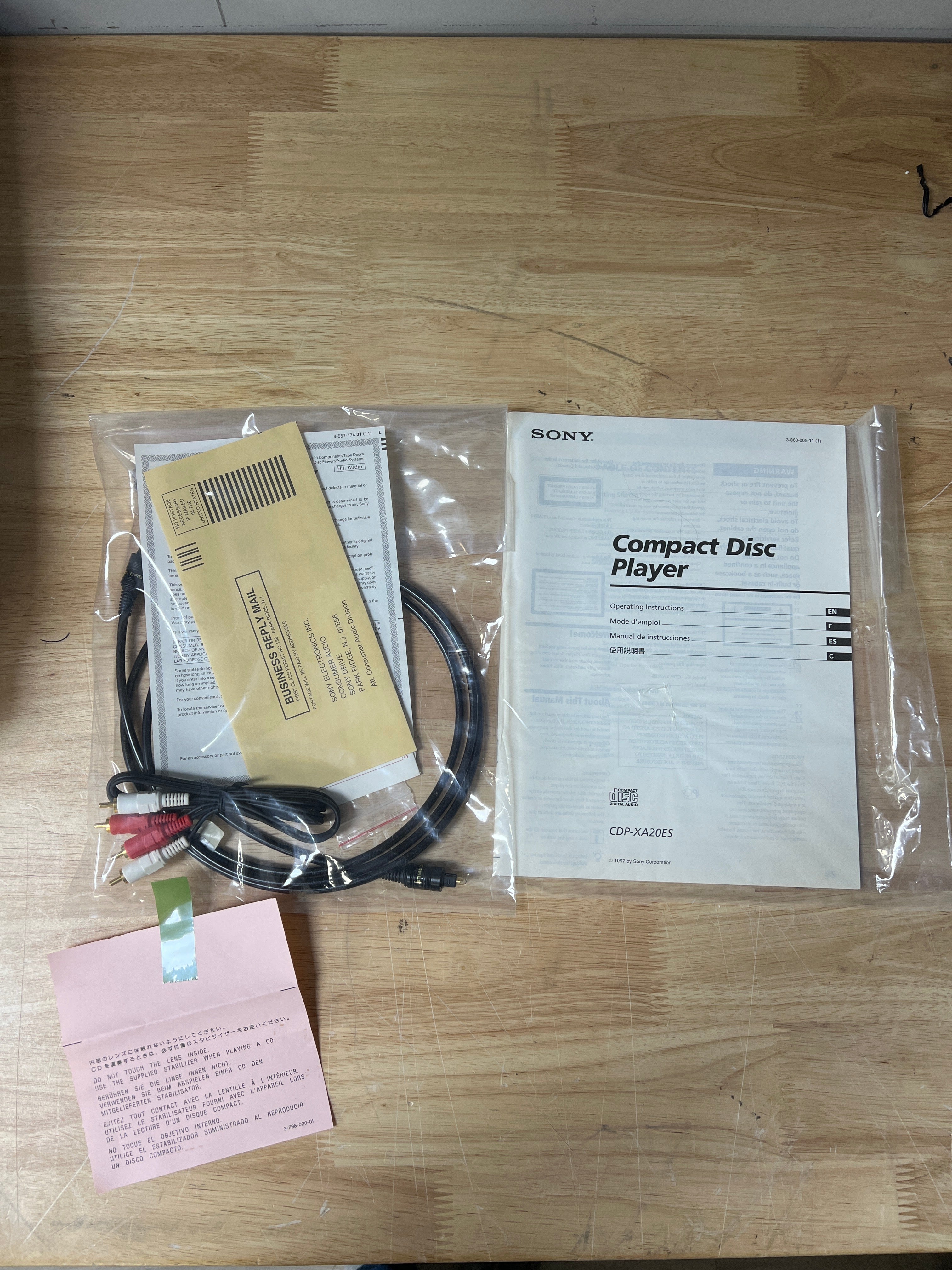 Sony CDP‑XA20ES Hi-Fi Compact Disc Player - Brand New in Box